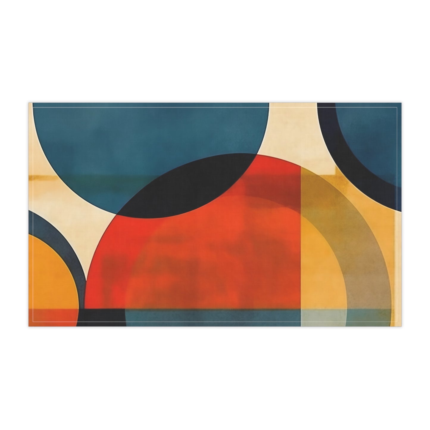 Geometric Abstraction Extravaganza: Kitchen Towel for Art Enthusiasts