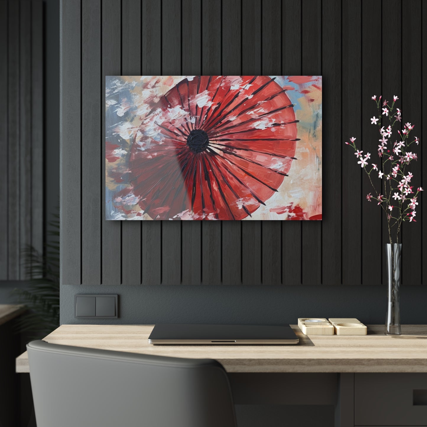 Abstract Japanese Umbrella Painting Acrylic Prints: Unleashing Artistic Beauty