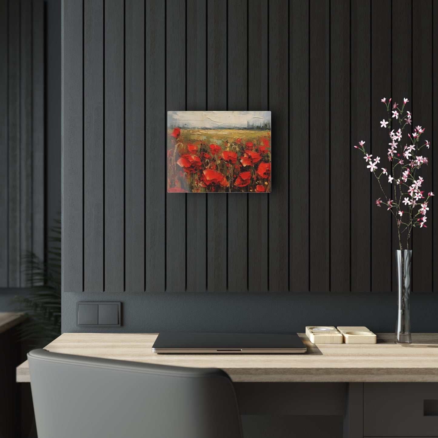 Abstract Poppy Fields: Acrylic Prints for Artistic Inspiration