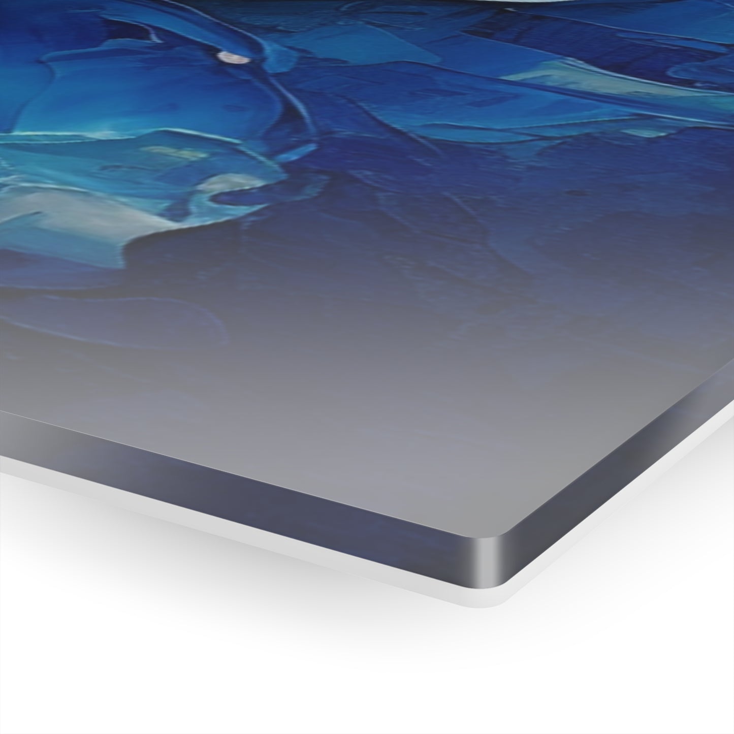 Abstract Wallpaper Acrylic Prints: Immersive Floral Beauty with Blue Orchid Motif
