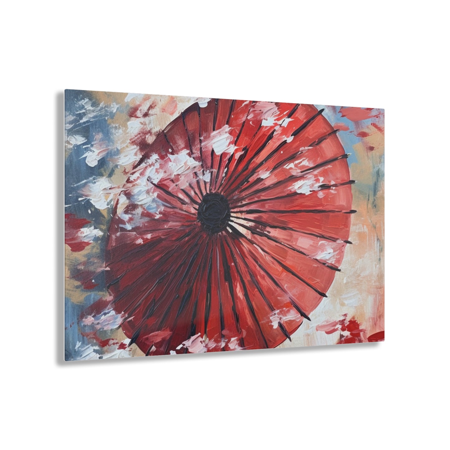 Abstract Japanese Umbrella Painting Acrylic Prints: Unleashing Artistic Beauty