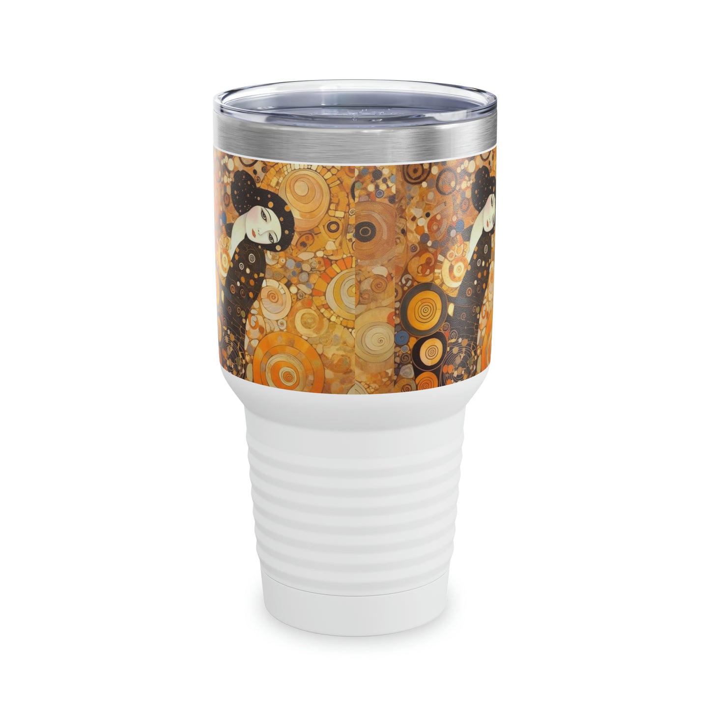 Sensational Symmetry: Ringneck Tumbler Inspired by Gustav Klimt's Women