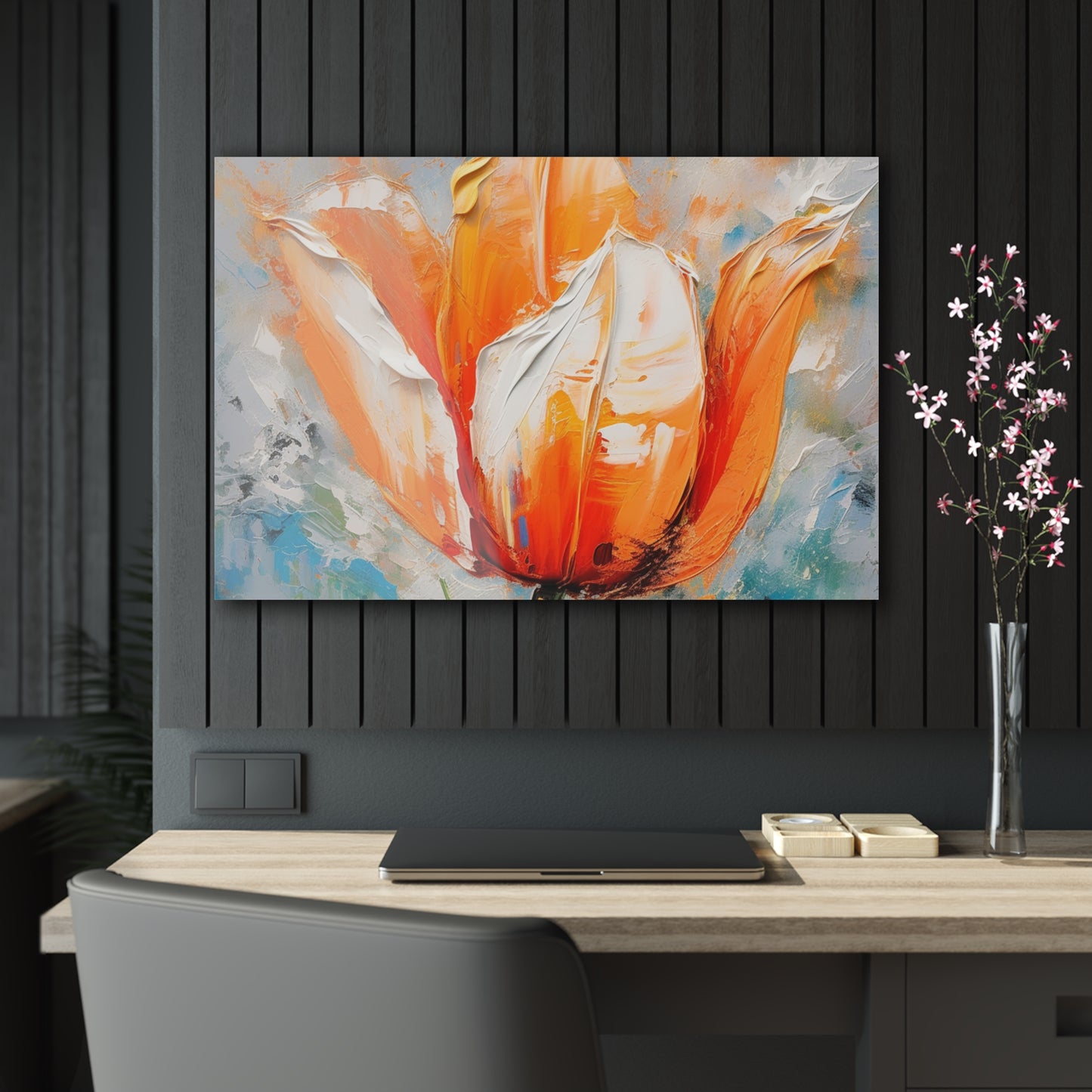 Acrylic Prints with Vibrant Orange Tulip: Embrace the Beauty of Nature