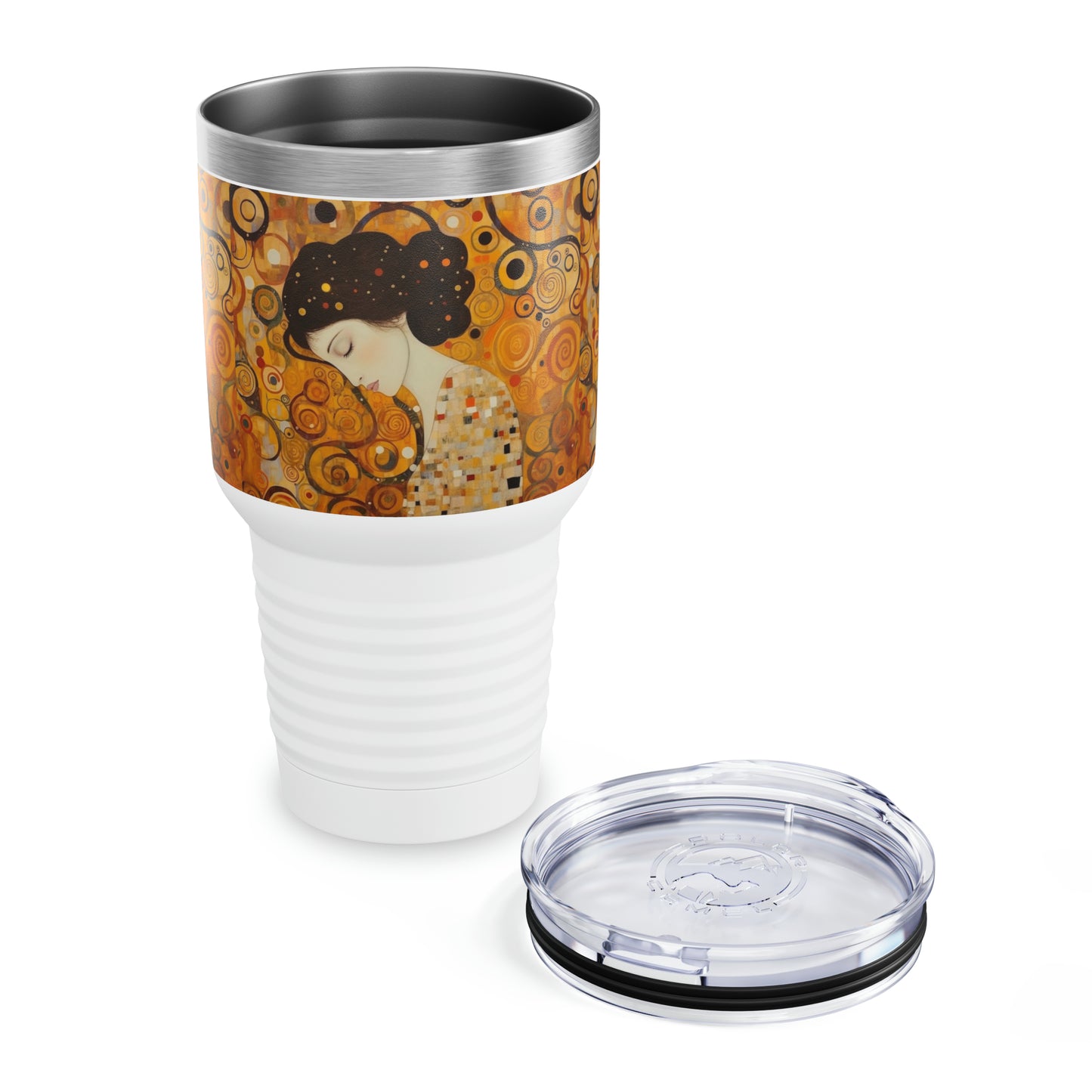 Gustav Klimt's Legacy: Ringneck Tumbler Embodying the Essence of Sensual Art