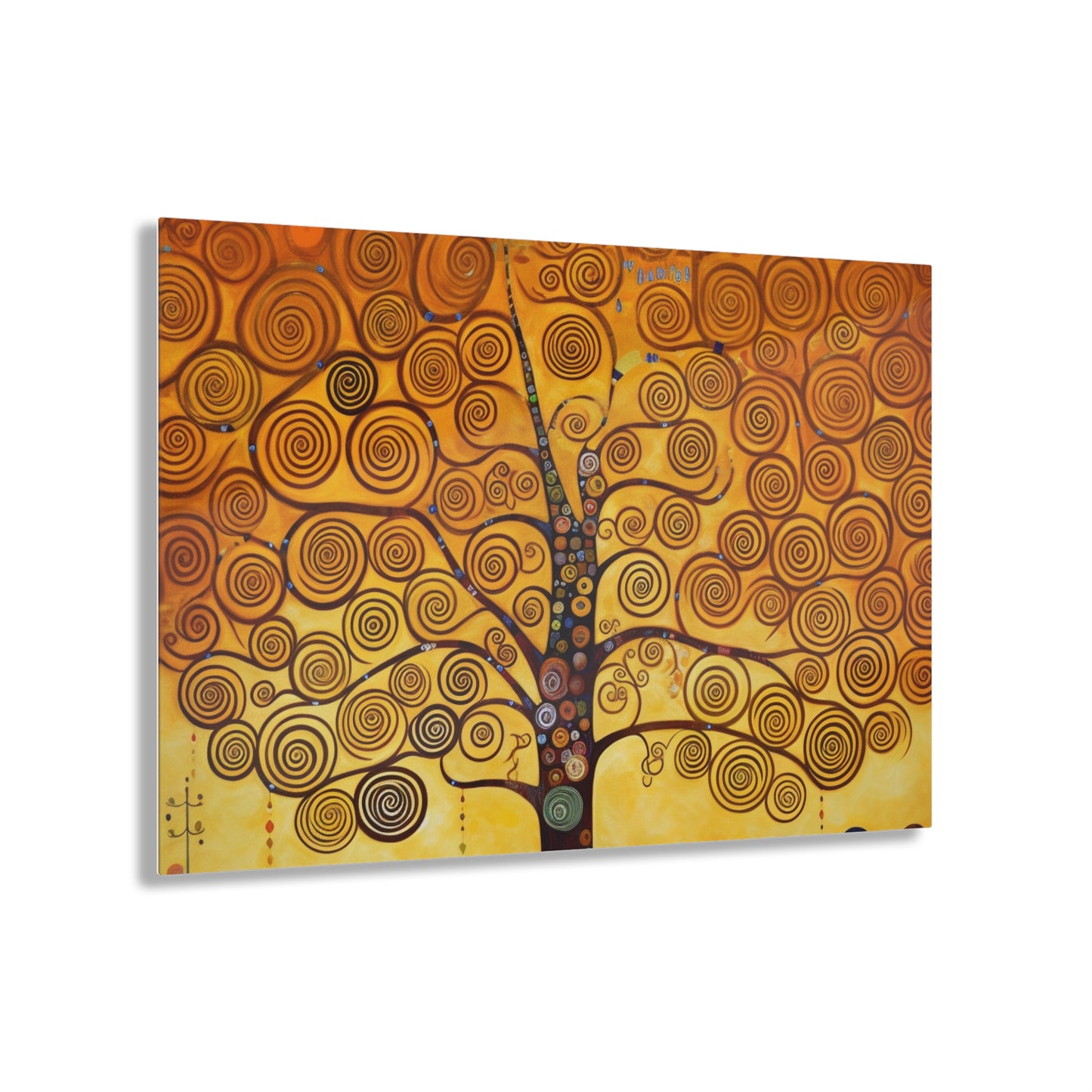 Symbolic Harmony: Gustav Klimt Tree of Life Acrylic Prints, Embrace Artistic Elegance