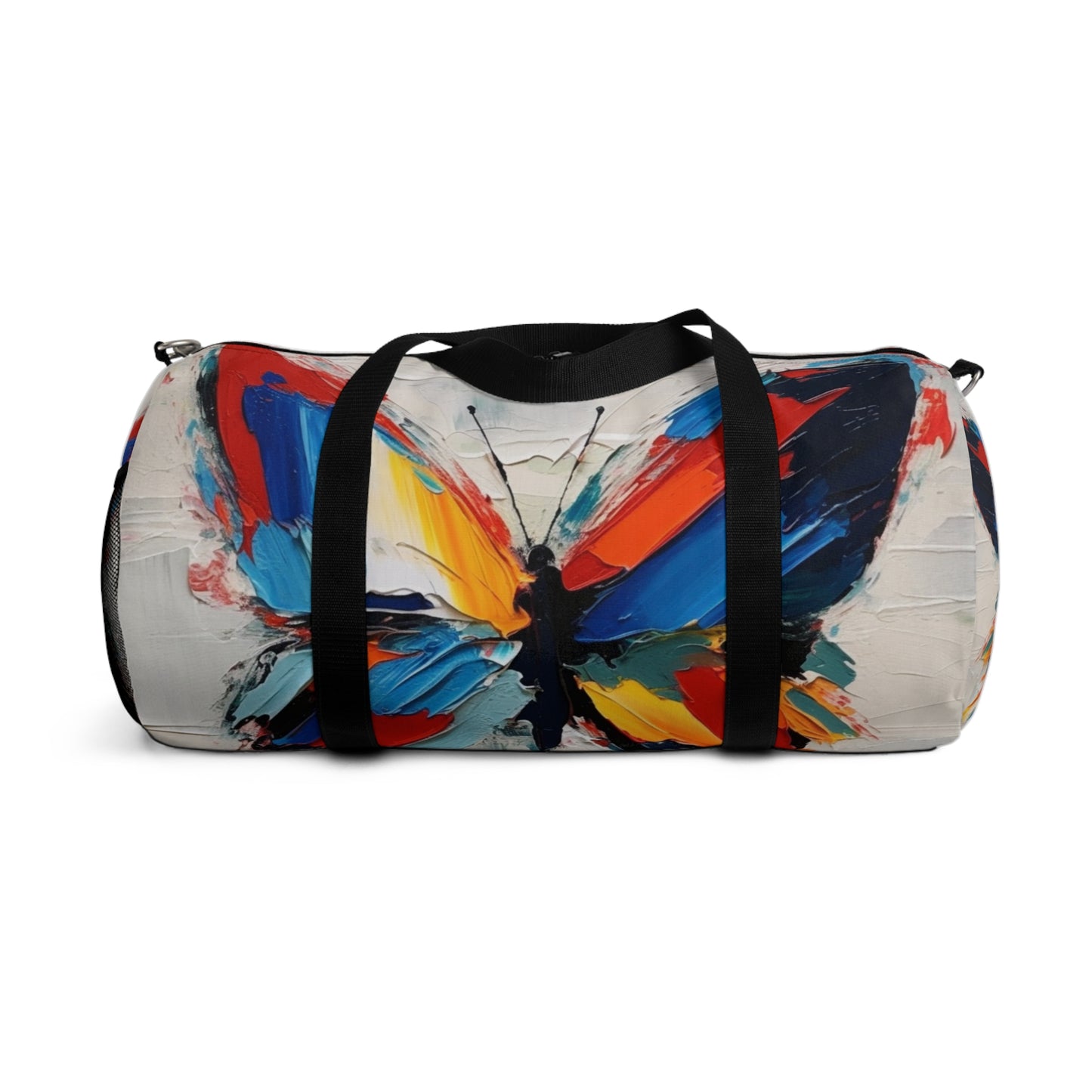 Abstract Duffel Bag for Art Lovers: Butterfly-Inspired Delight