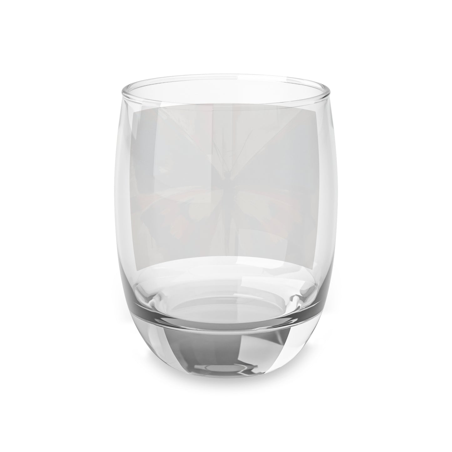 Abstract Butterfly Paradise: Whiskey Glass for Nature and Art Lovers