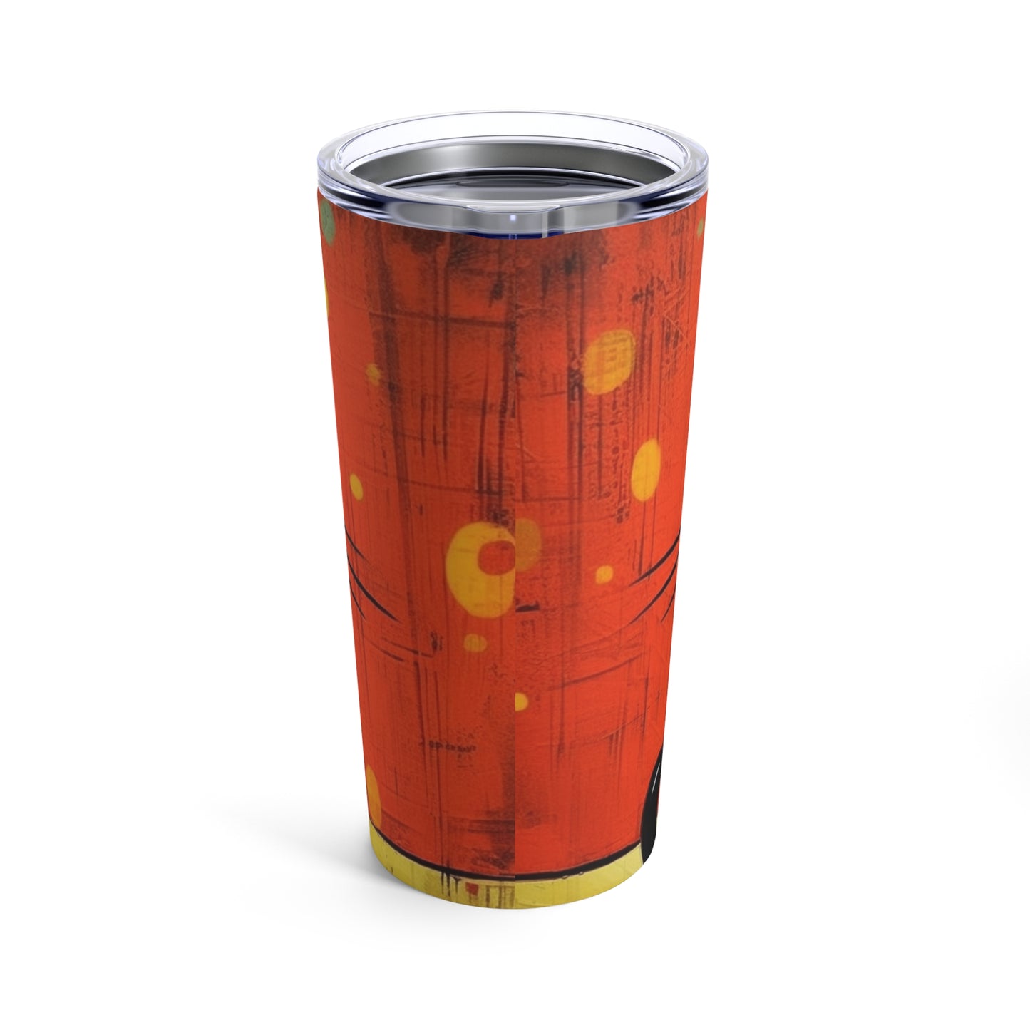 Fashionably Retro Feline: Midcentury Modern Tumbler with a Vintage Cat-Inspired Flair