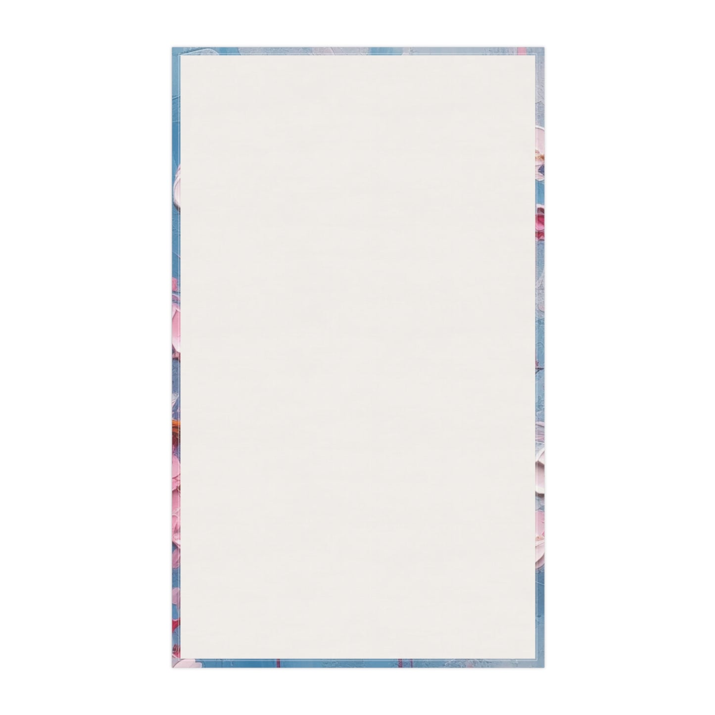 Kitchen Towel with Abstract Cherry Blossom Drawing: Embrace the Serenity