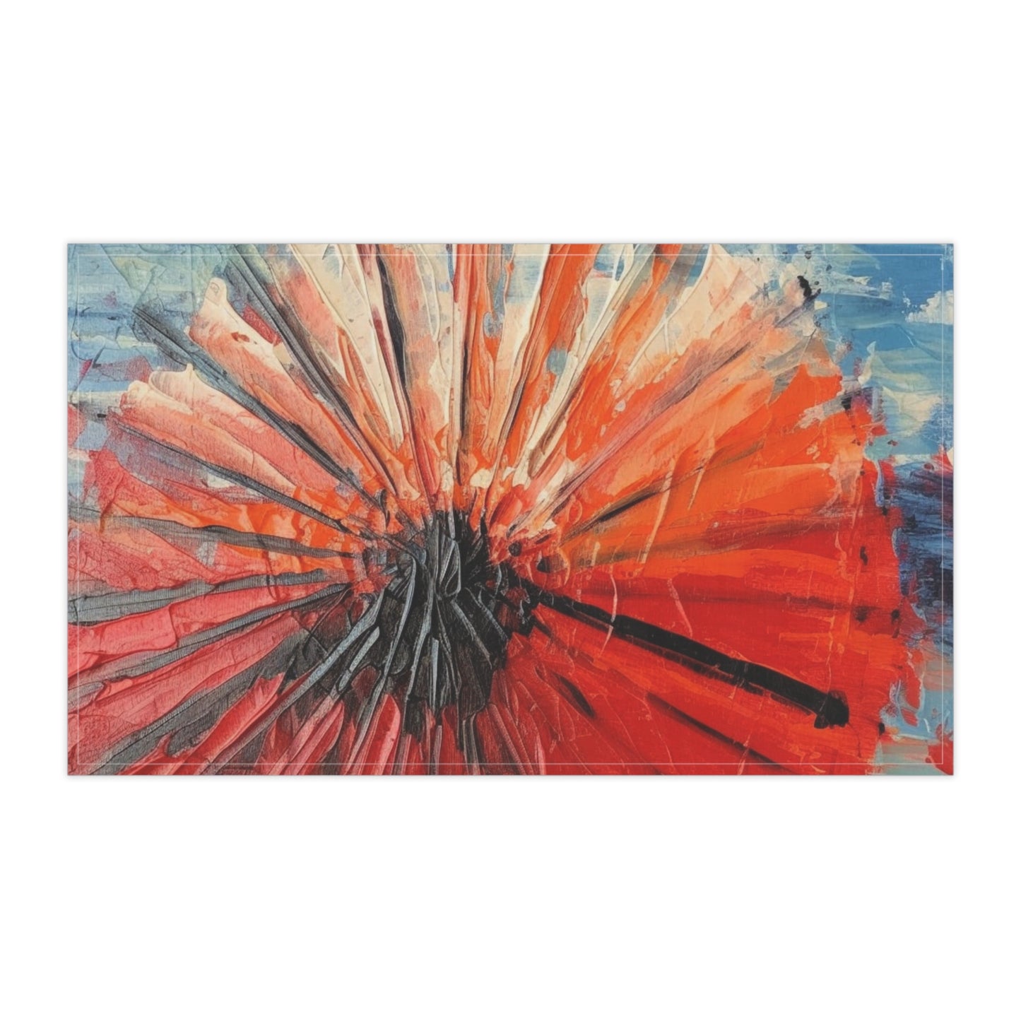 Umbrella Painting Kitchen Towel: Channel Your Inner Artist with Abstract Oil Paint