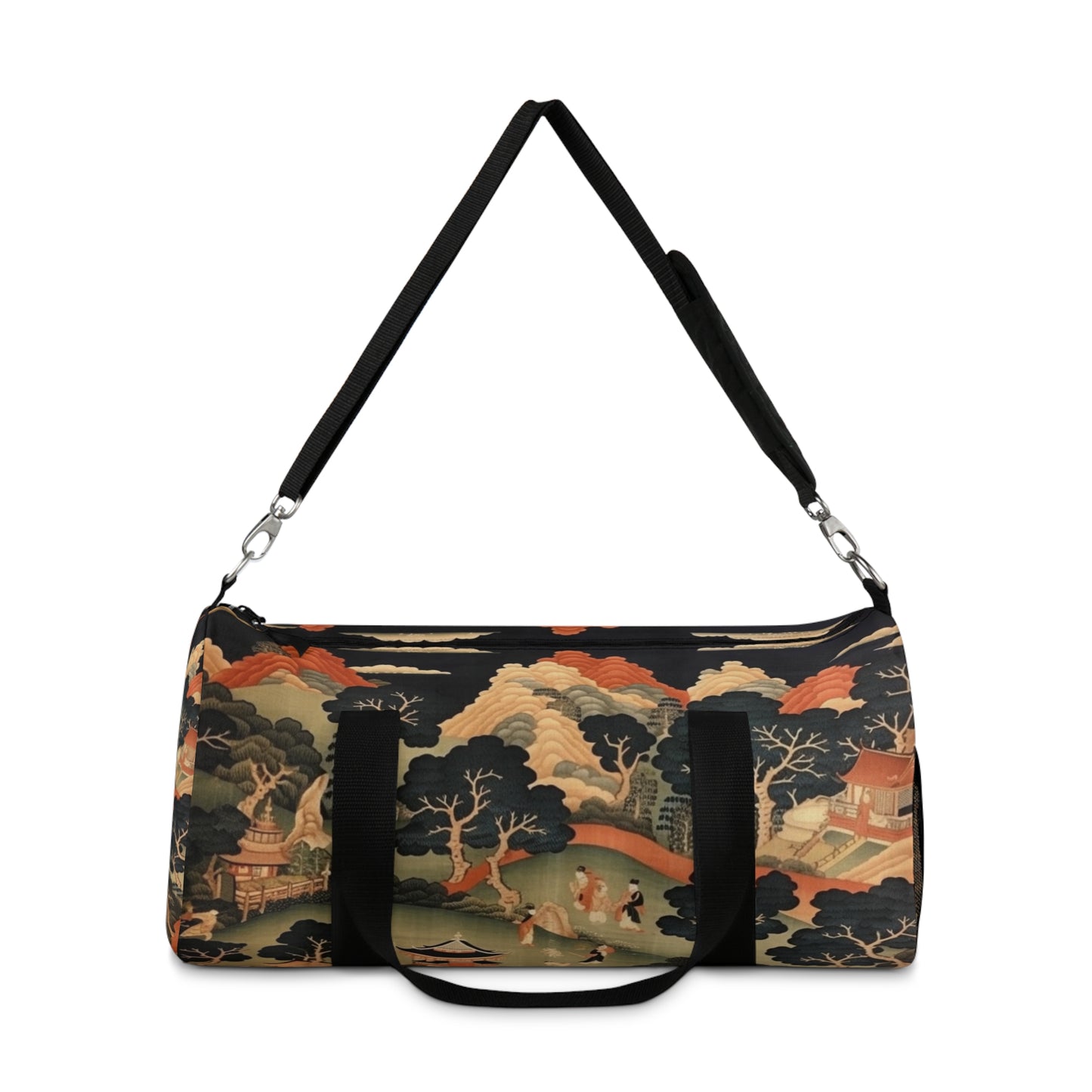 Tapestry Treasures: Japanese-inspired Duffel Bag for Art Lovers