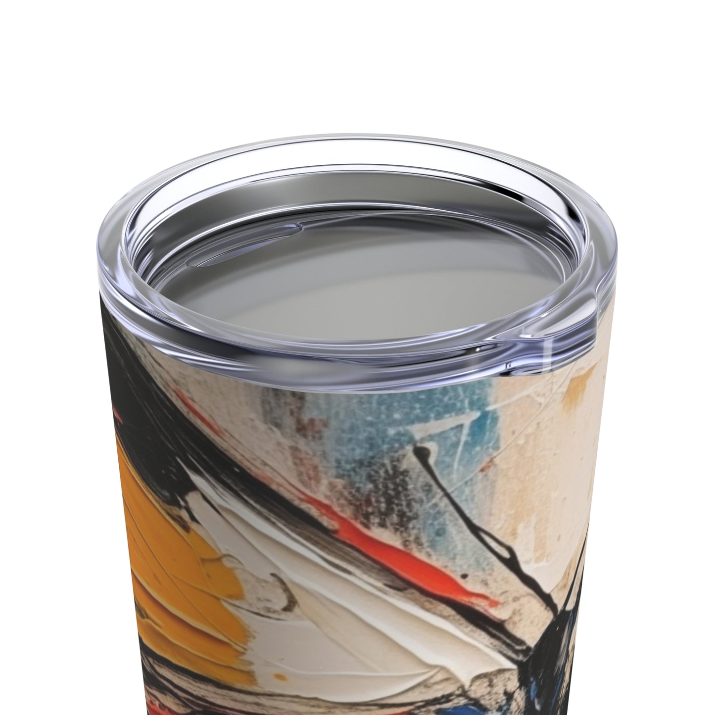 Painting with a Twist: Abstract Butterfly Tumbler