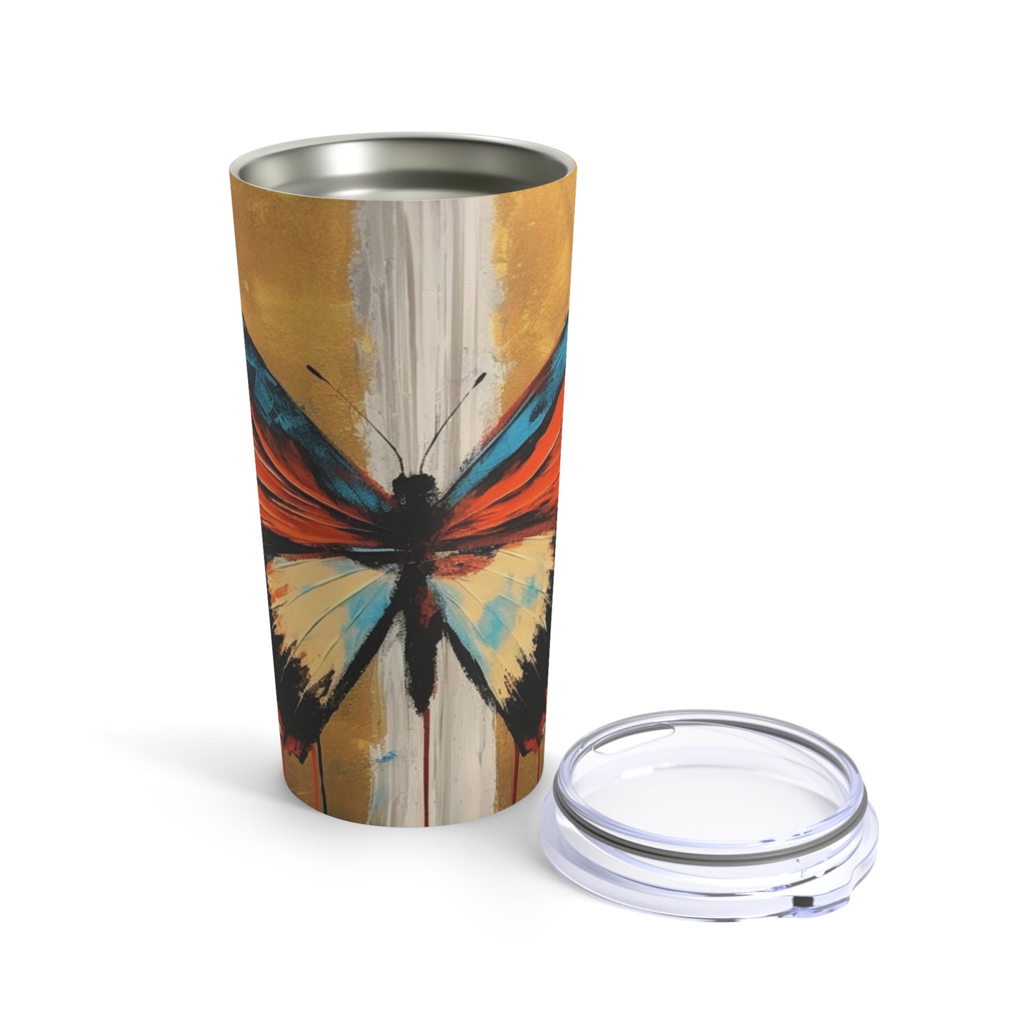 Tumbler with Bauhaus Butterfly: A Fusion of Art and Nature