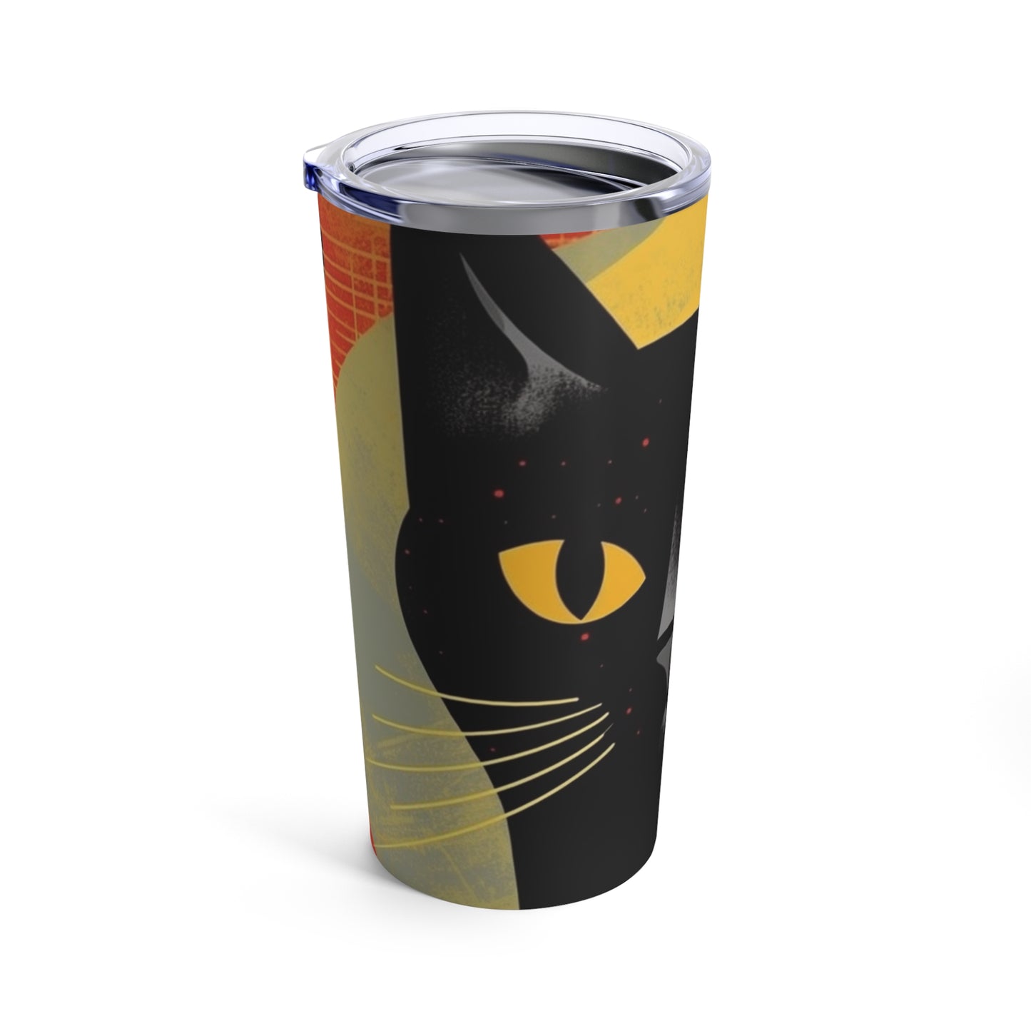 Midcentury Whisker Delight: Atomic Age Design Meets Cat-Inspired Tumbler for Vintage Fashion Lovers