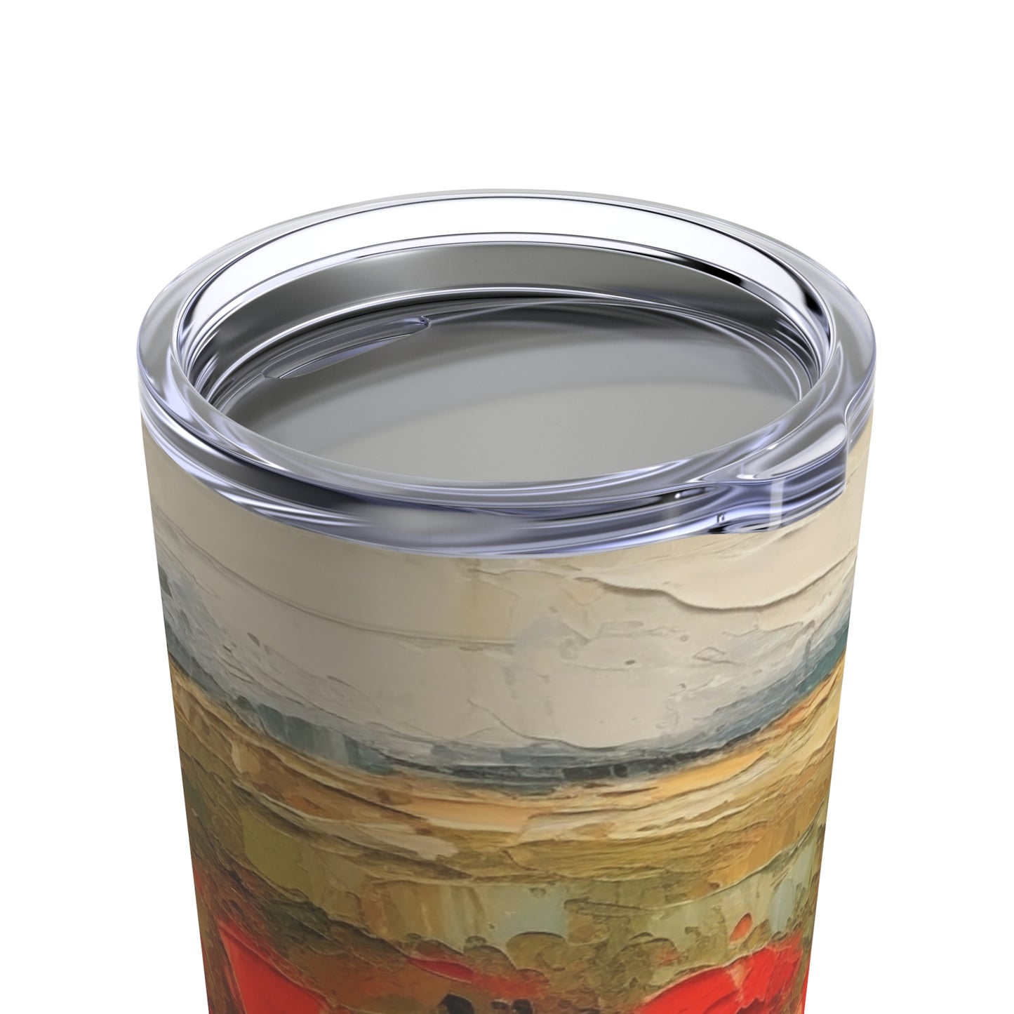 Abstract Poppy Fields: Tumbler for Artistic Inspiration