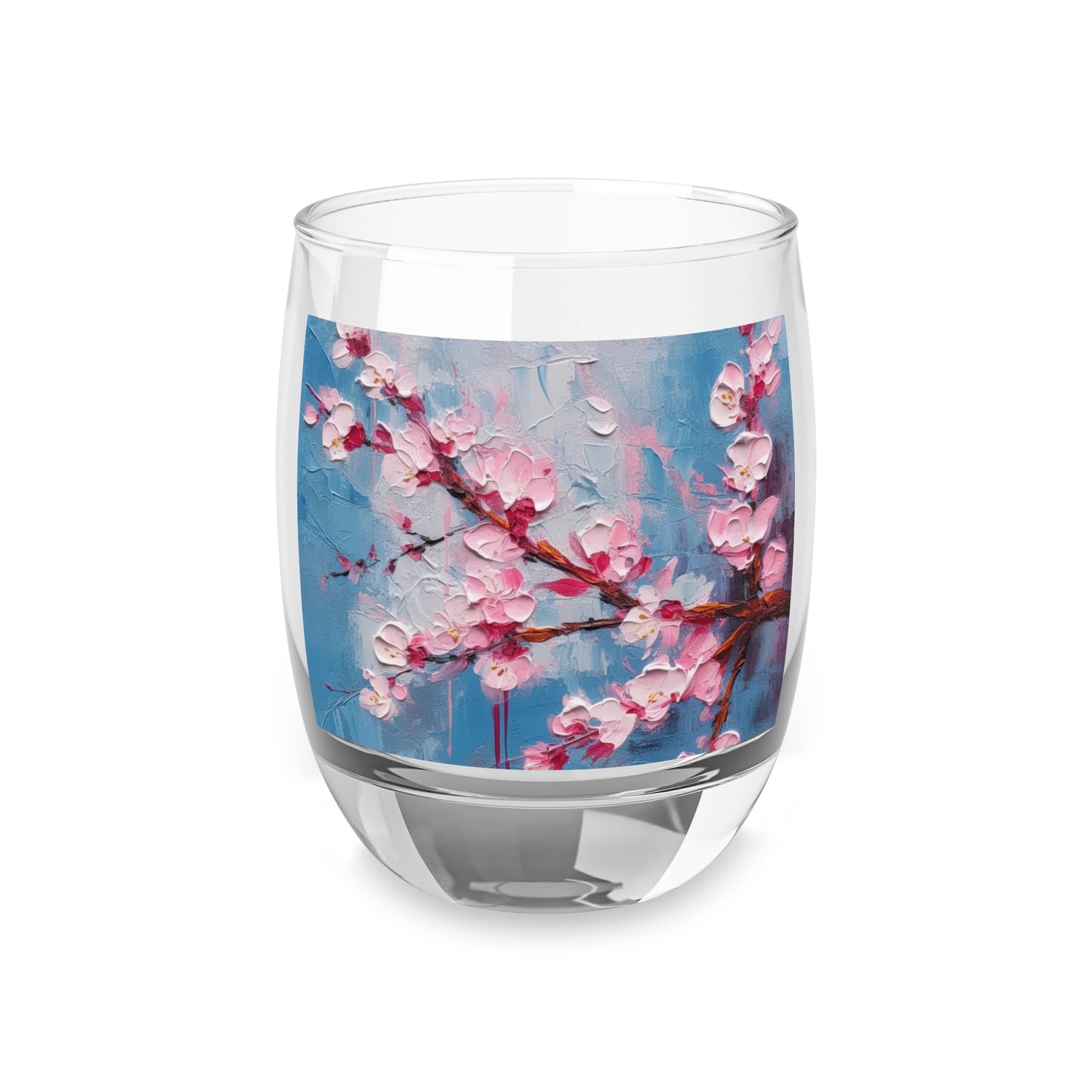 Tumbler with Abstract Cherry Blossom Drawing: Embrace the Serenity