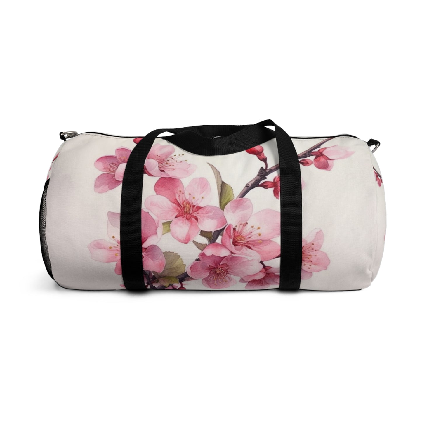 Artistic Flourish: Floral Watercolor Cherry Blossom Duffel Bag