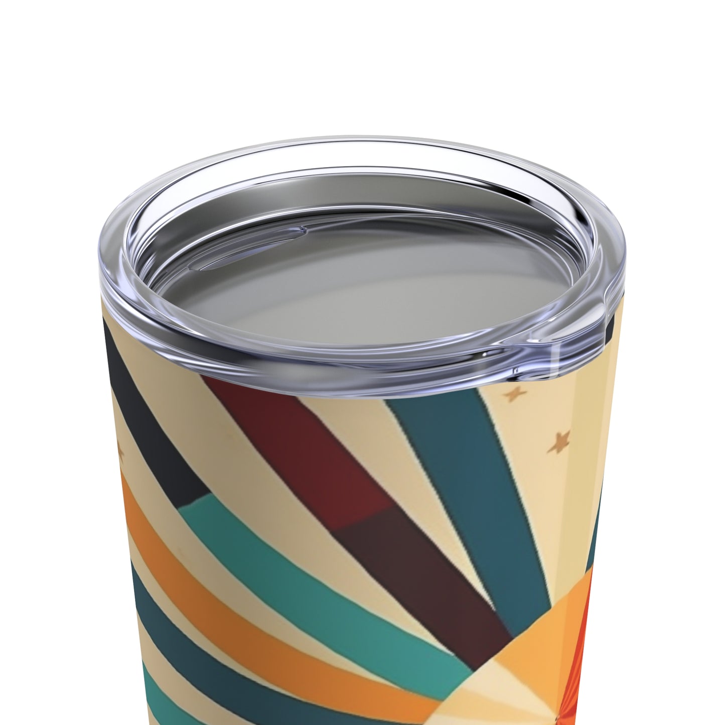 Artistic Abstractions: Starburst Candy Colored Tumbler for Modern Abstract Art Lovers