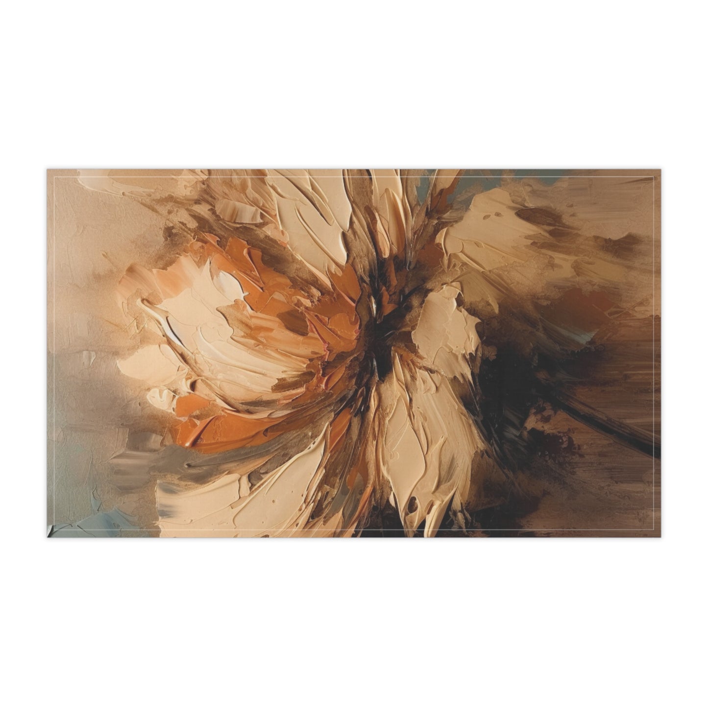 Artistic Fusion: Kitchen Towel Infused with Tan Hua-Inspired Abstract Art