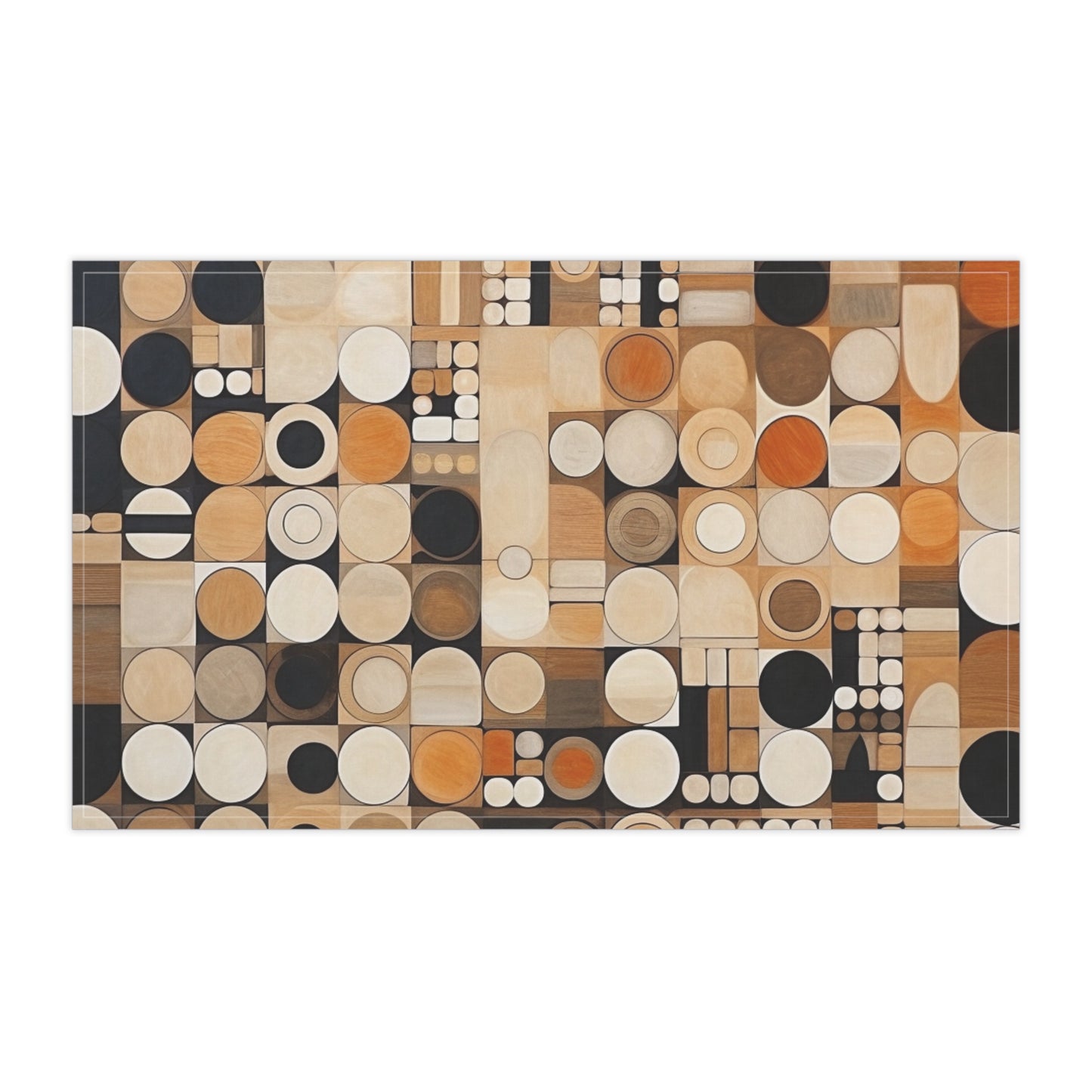 Modern Simplicity: Kitchen Towel with Geometric Elegance