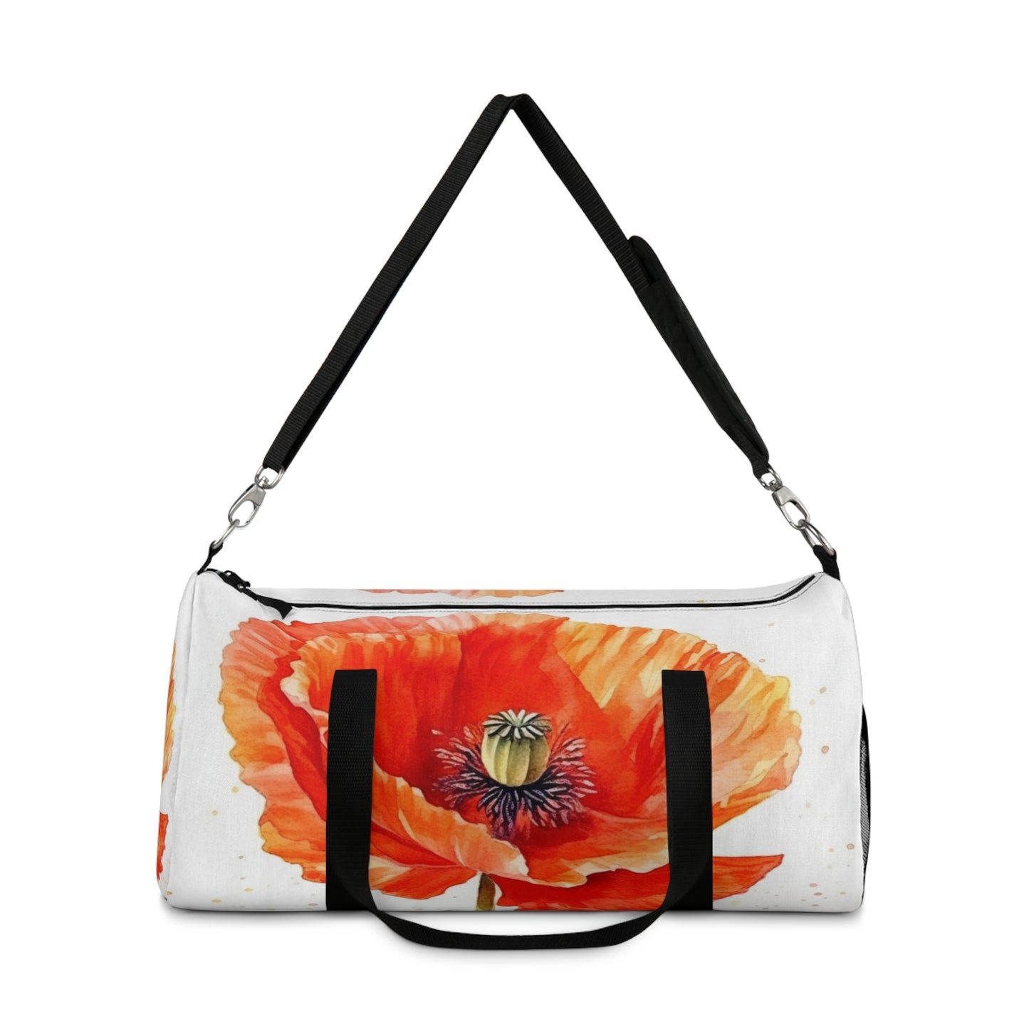 Watercolor Poppy Garden Duffel Bag: Unleash the Beauty of Nature