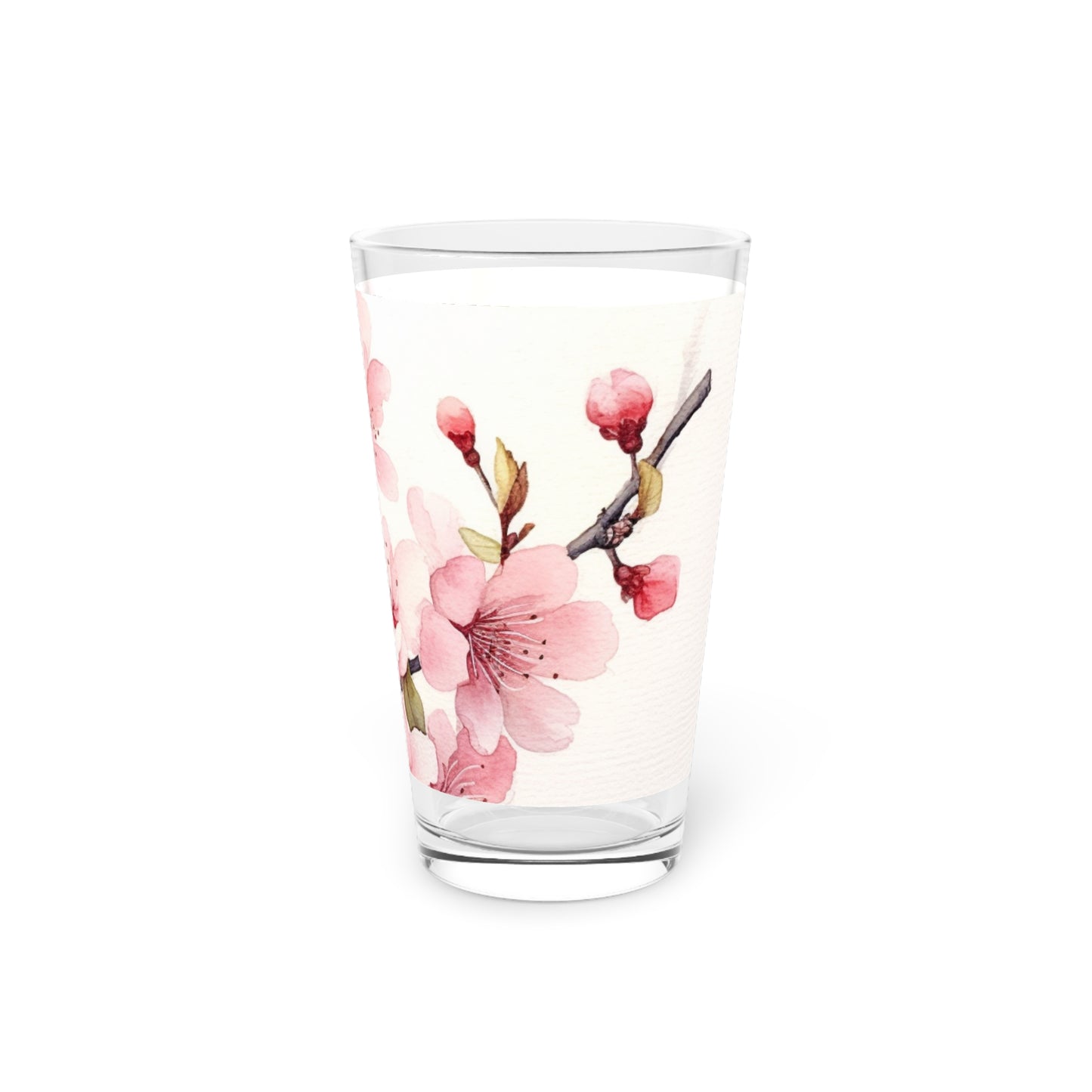Watercolor Cherry Blossom Pint Glass