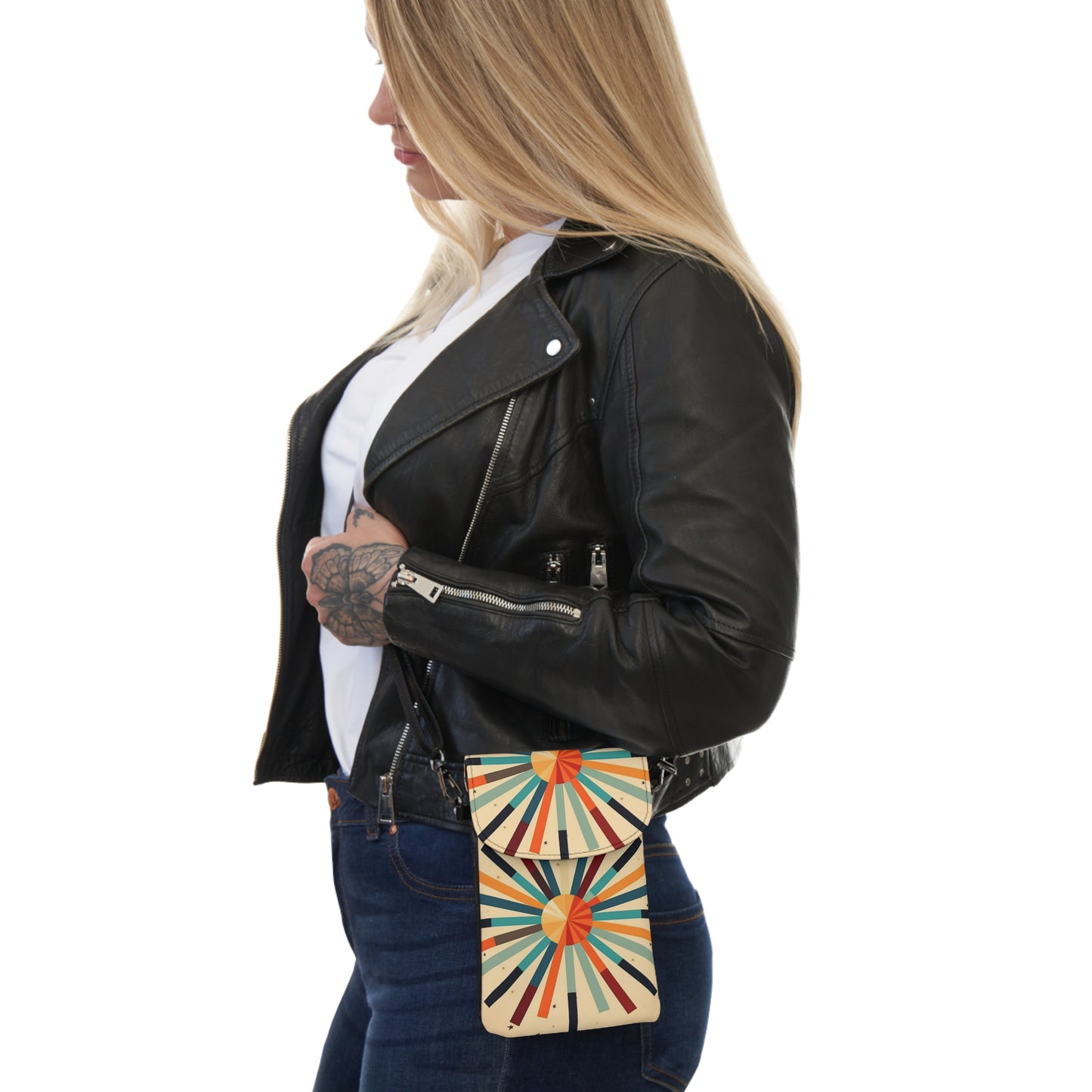 Vintage Fashion Revival: Starburst Candy Colored Cell Phone Wallet for Nostalgic Charm