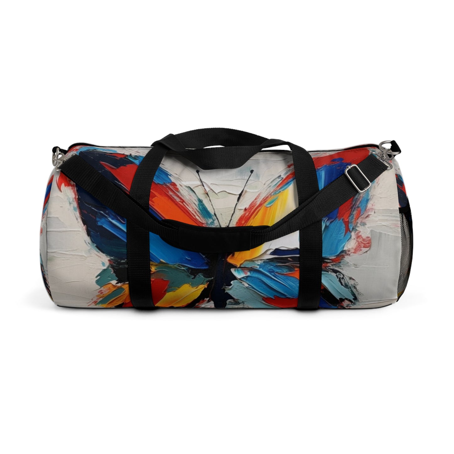 Abstract Duffel Bag for Art Lovers: Butterfly-Inspired Delight