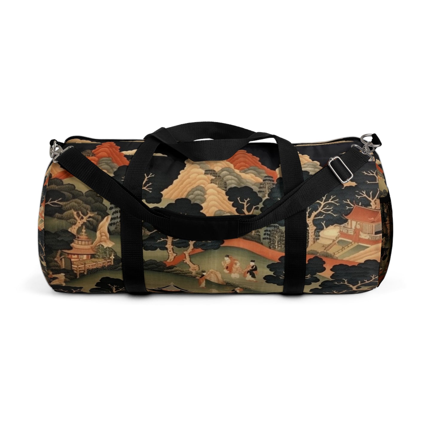 Tapestry Treasures: Japanese-inspired Duffel Bag for Art Lovers