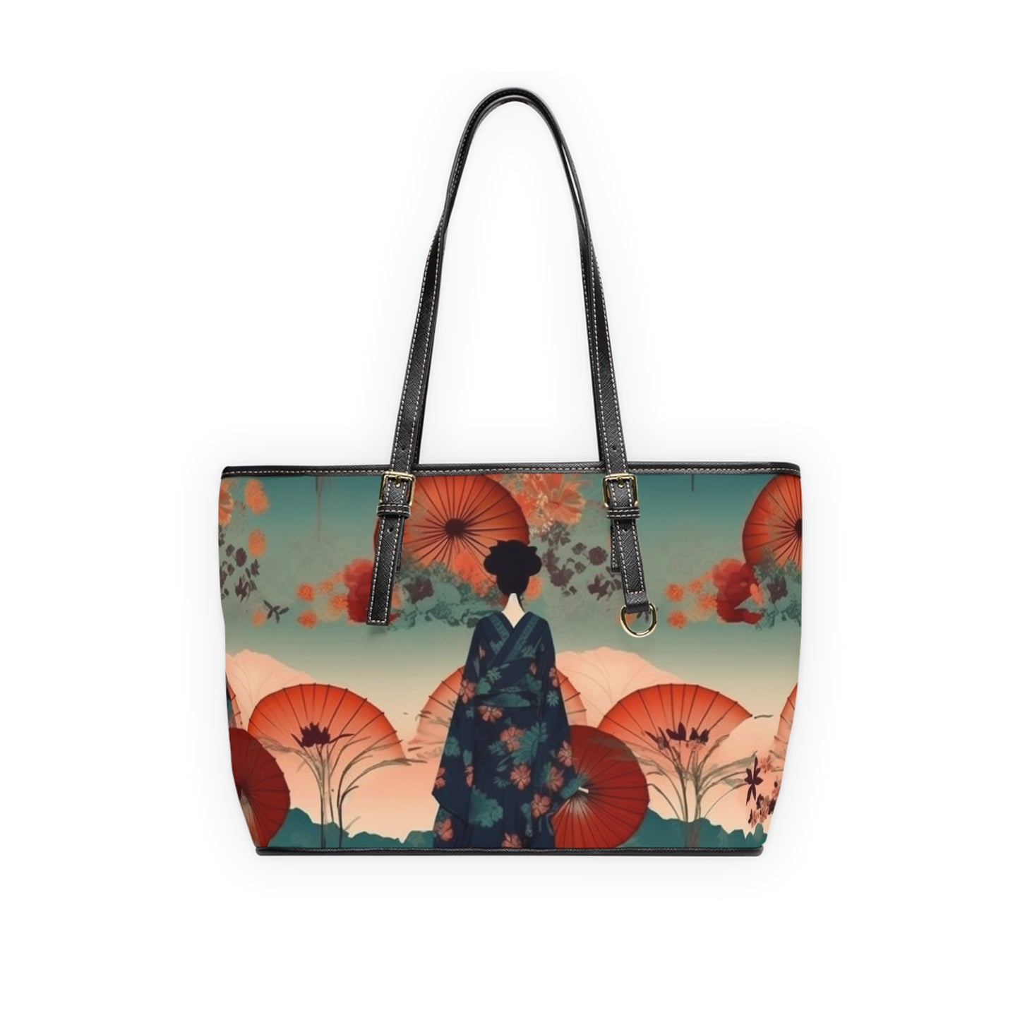 Fashionable Kimono-Inspired PU Leather Shoulder Bag: Unleash Your Style