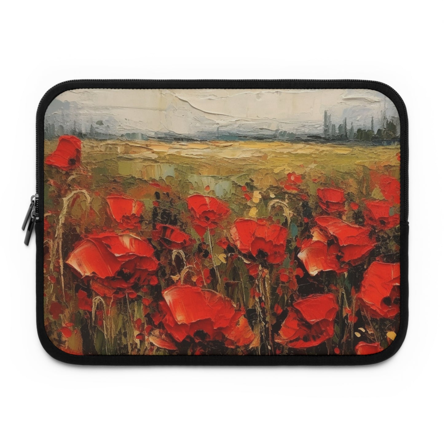 Abstract Poppy Fields: Laptop Sleeve for Artistic Inspiration