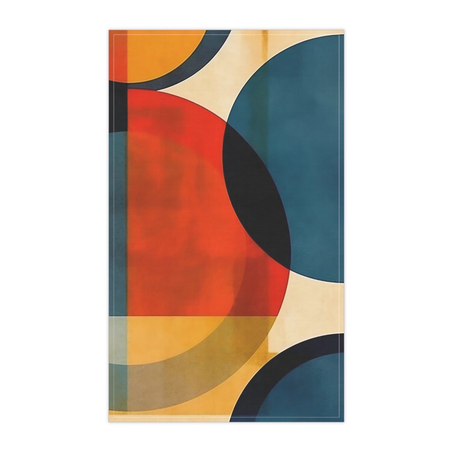 Geometric Abstraction Extravaganza: Kitchen Towel for Art Enthusiasts