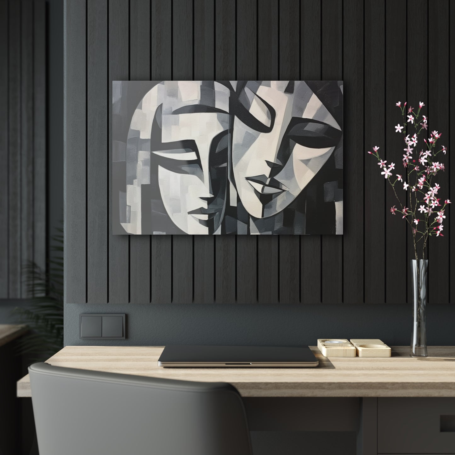 Abstract Oil Paint Acrylic Prints: Cubist Artistry in a Portable Masterpiece