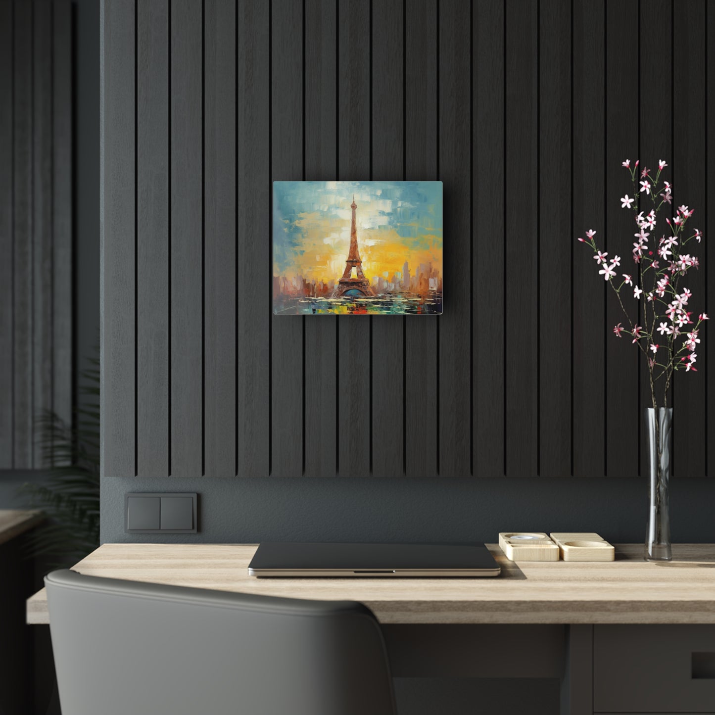 Abstract Paris Acrylic Prints: Exploring the City of Light with Brush Strokes
