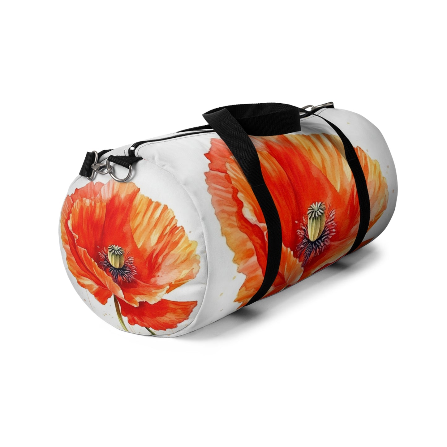 Watercolor Poppy Garden Duffel Bag: Unleash the Beauty of Nature