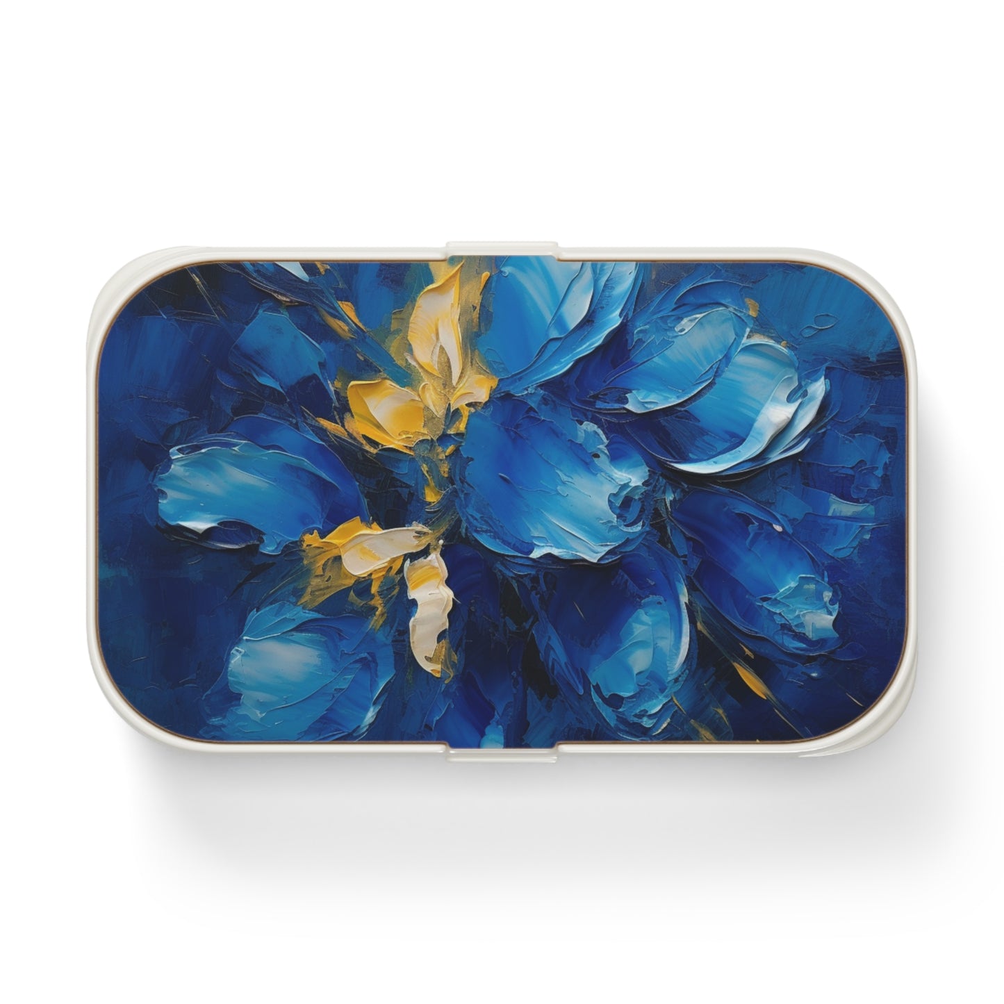 Embrace Artistic Expression with Blue Orchid Abstract Painting Bento Box