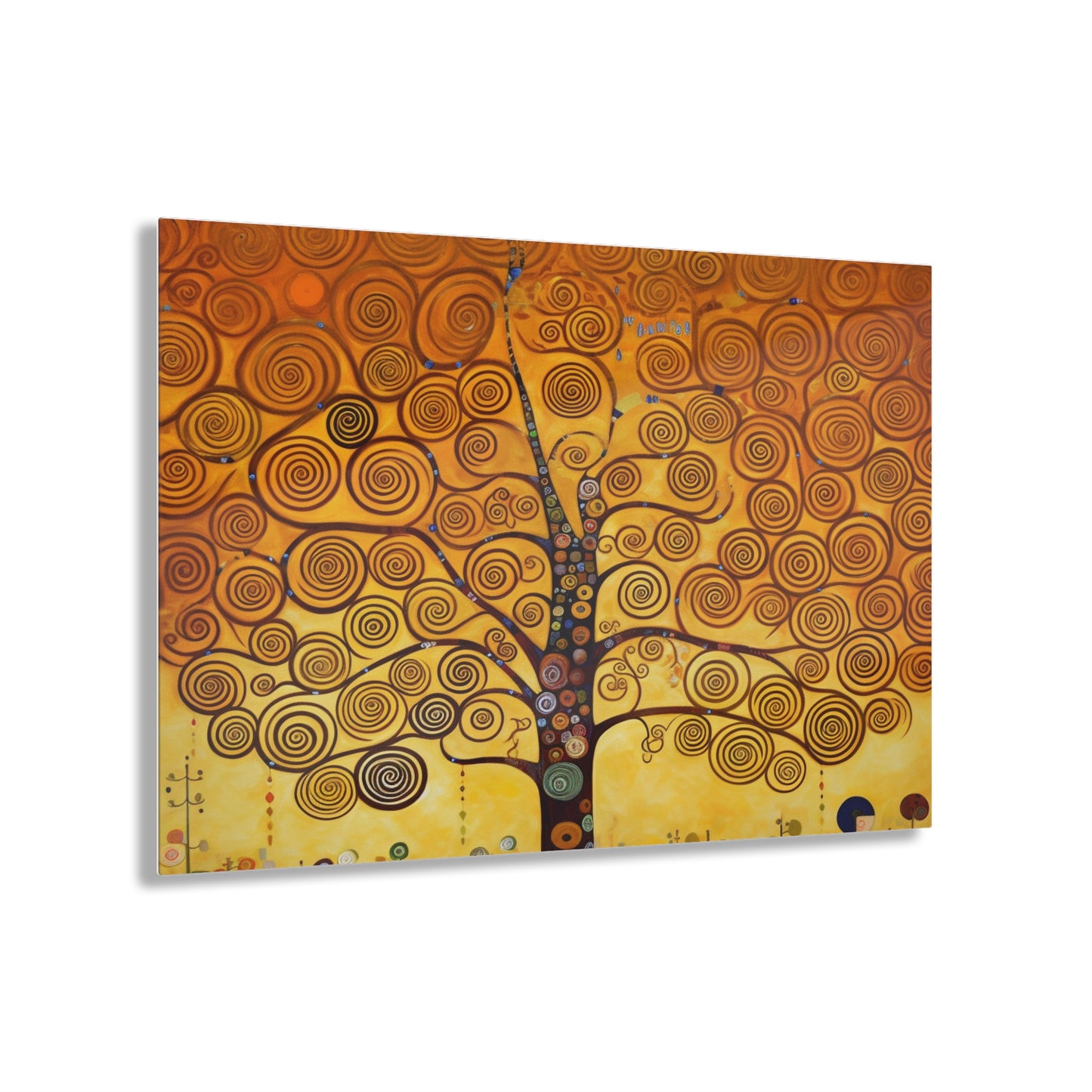 Symbolic Harmony: Gustav Klimt Tree of Life Acrylic Prints, Embrace Artistic Elegance