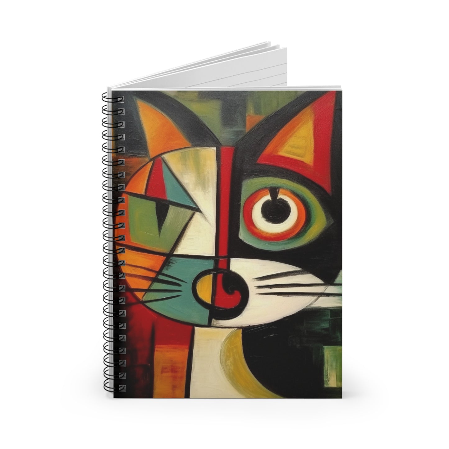 Picasso's Retro Gallery: Midcentury Modern Spiral Notebook with Vintage Fashion and Artistic Touch