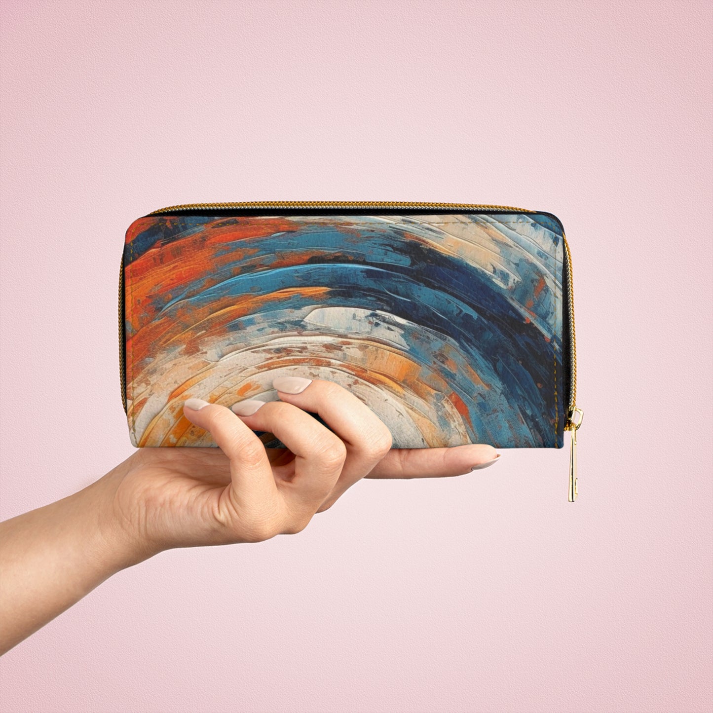Best Midcentury Modern Abstract Art Zipper Wallet