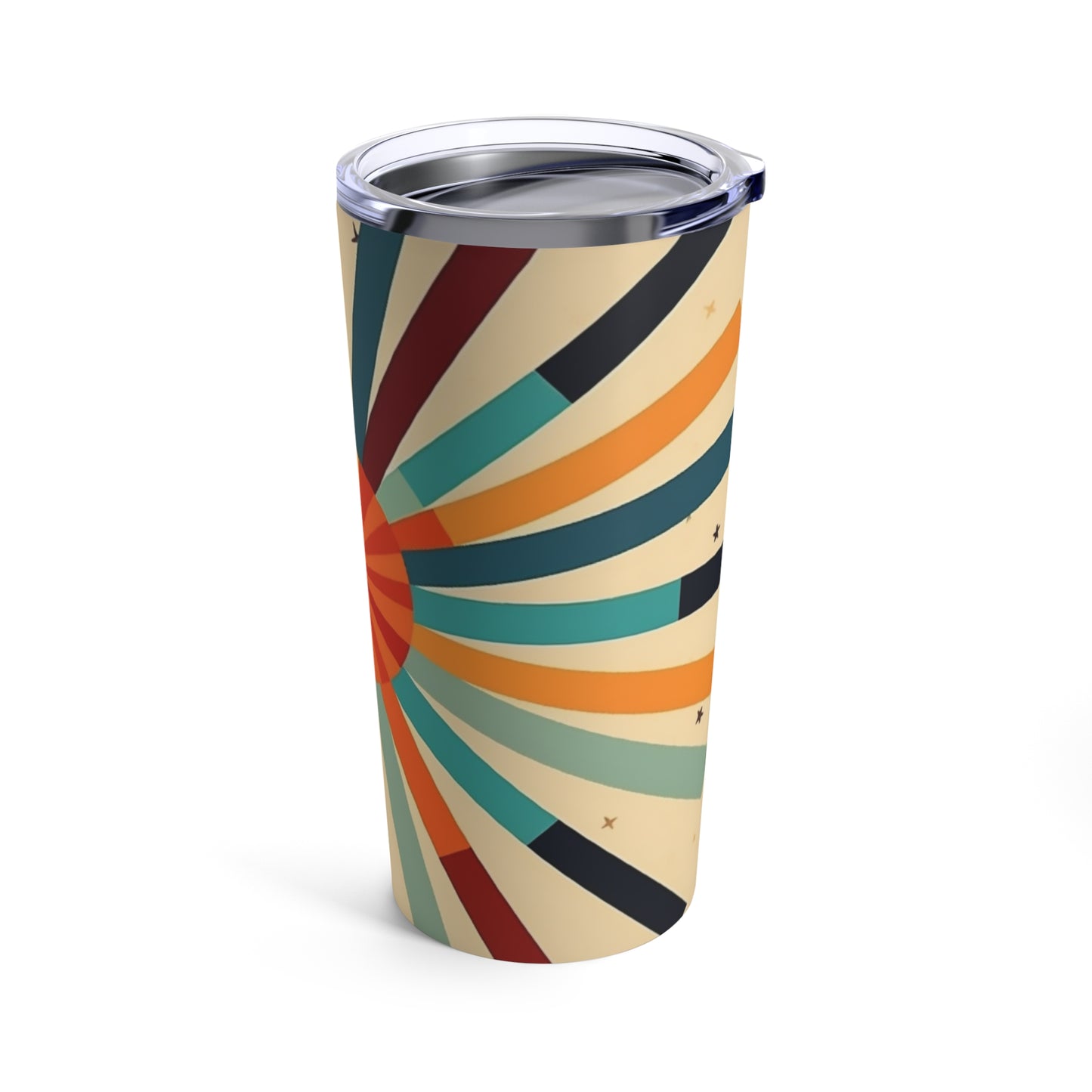 Artistic Abstractions: Starburst Candy Colored Tumbler for Modern Abstract Art Lovers