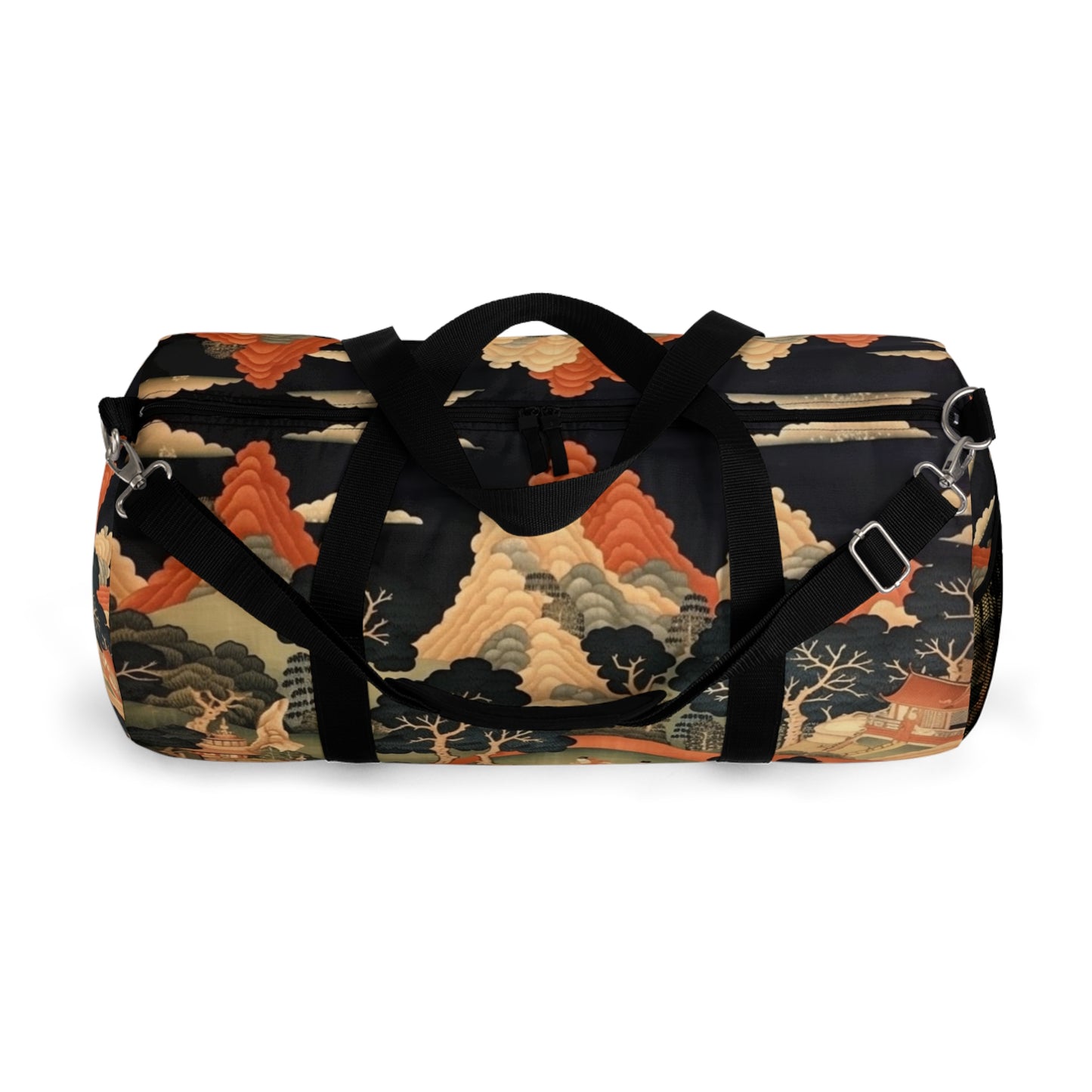Tapestry Treasures: Japanese-inspired Duffel Bag for Art Lovers
