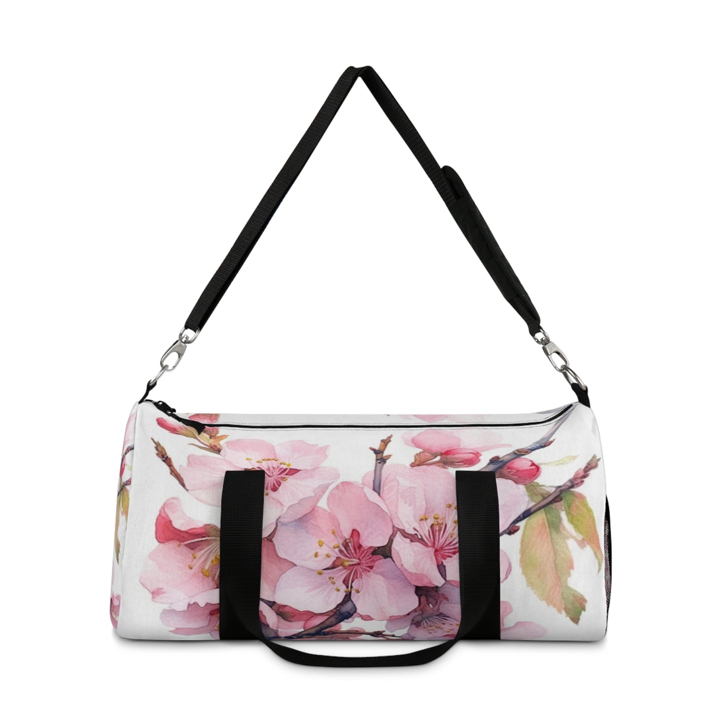 Whimsical Delight: Watercolor Cherry Blossom Tree Duffel Bag