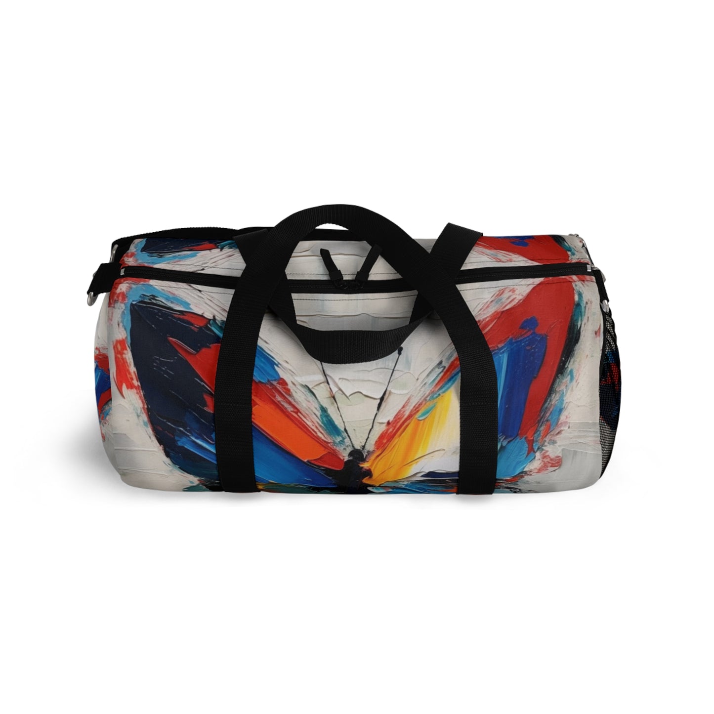 Abstract Duffel Bag for Art Lovers: Butterfly-Inspired Delight