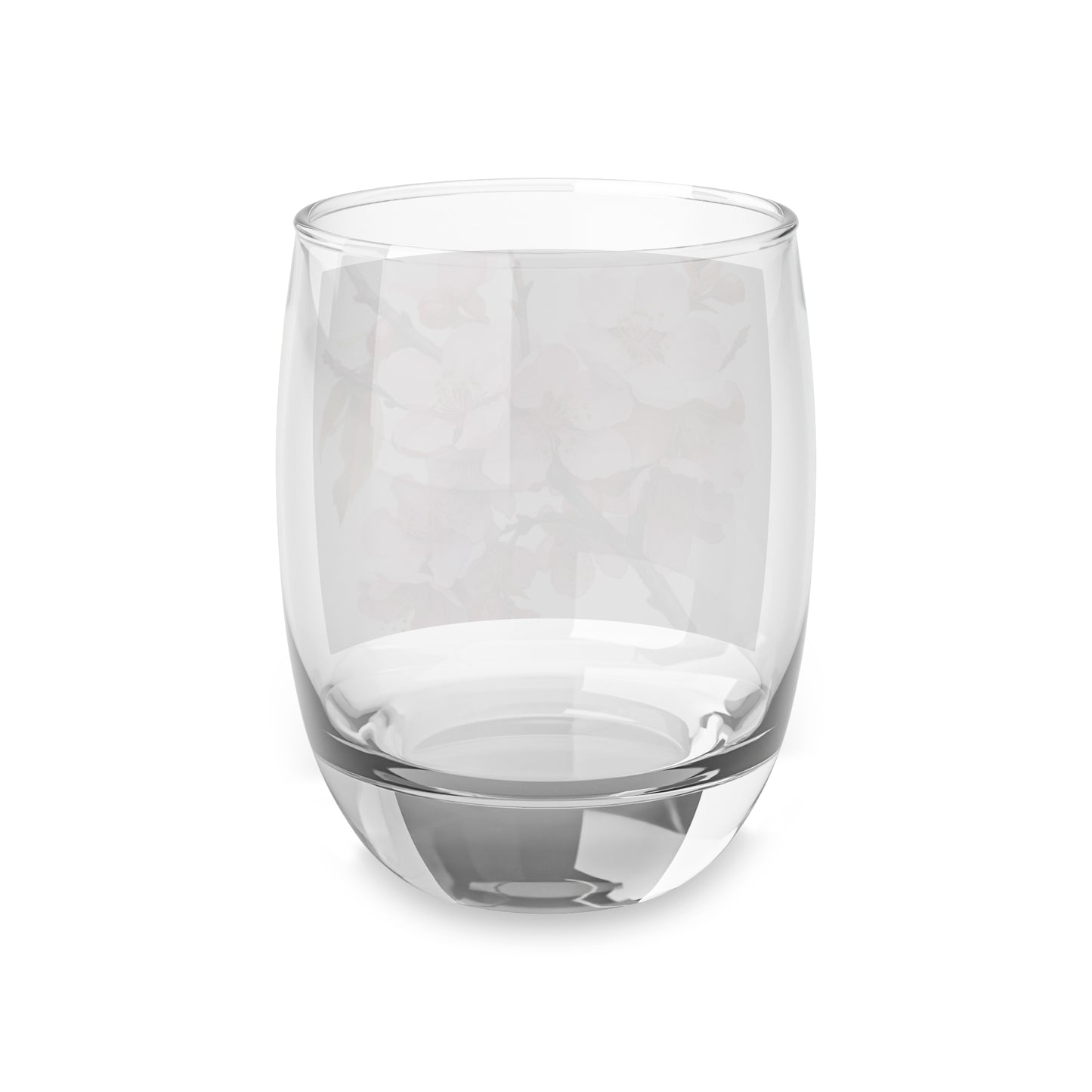 Whimsical Delight: Watercolor Cherry Blossom Tree Whiskey Glass