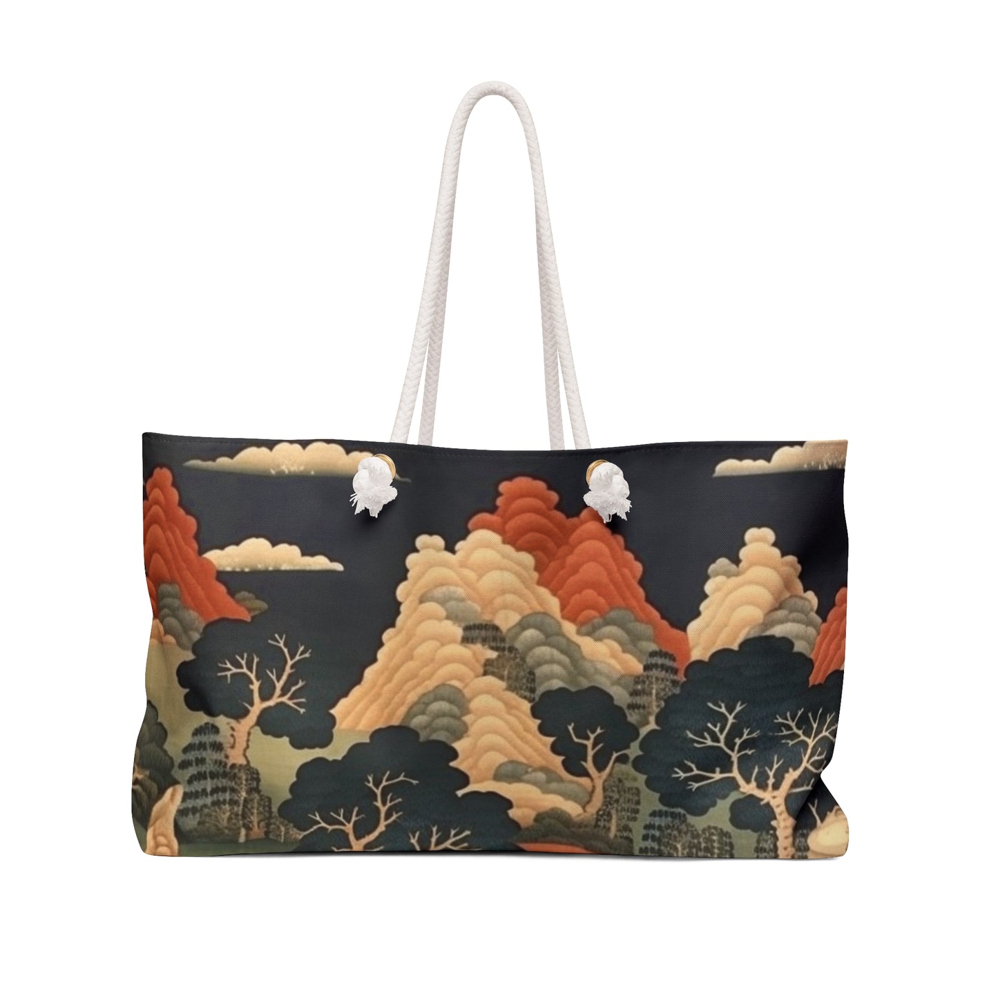 Tapestry Treasures: Japanese-inspired Weekender Bag for Art Lovers