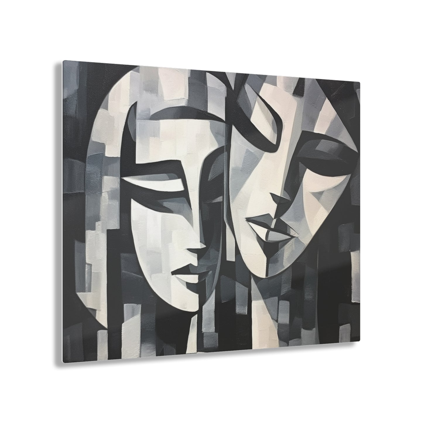 Abstract Oil Paint Acrylic Prints: Cubist Artistry in a Portable Masterpiece