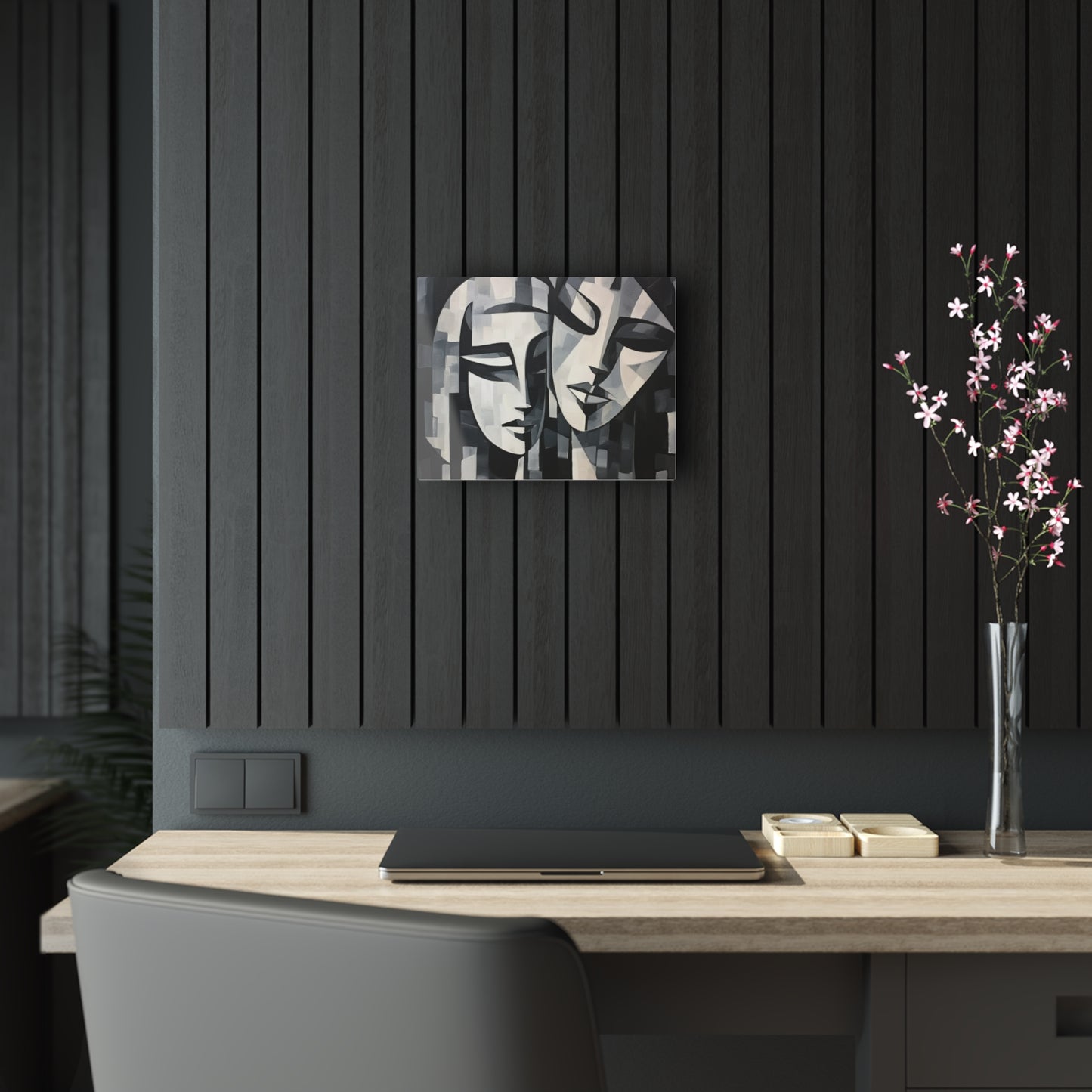 Abstract Oil Paint Acrylic Prints: Cubist Artistry in a Portable Masterpiece