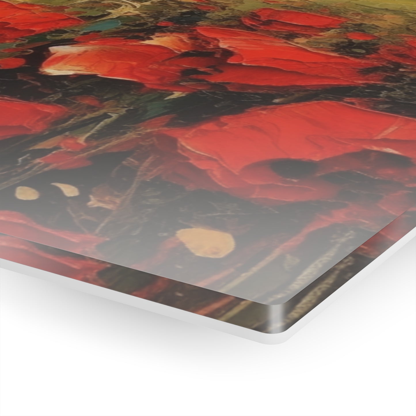 Abstract Poppy Fields: Acrylic Prints for Artistic Inspiration