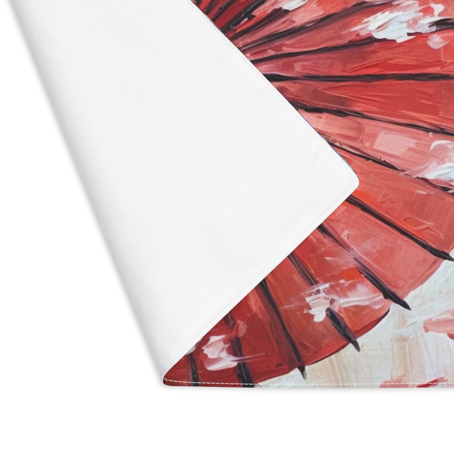 Abstract Japanese Umbrella Painting Placemat: Unleashing Artistic Beauty