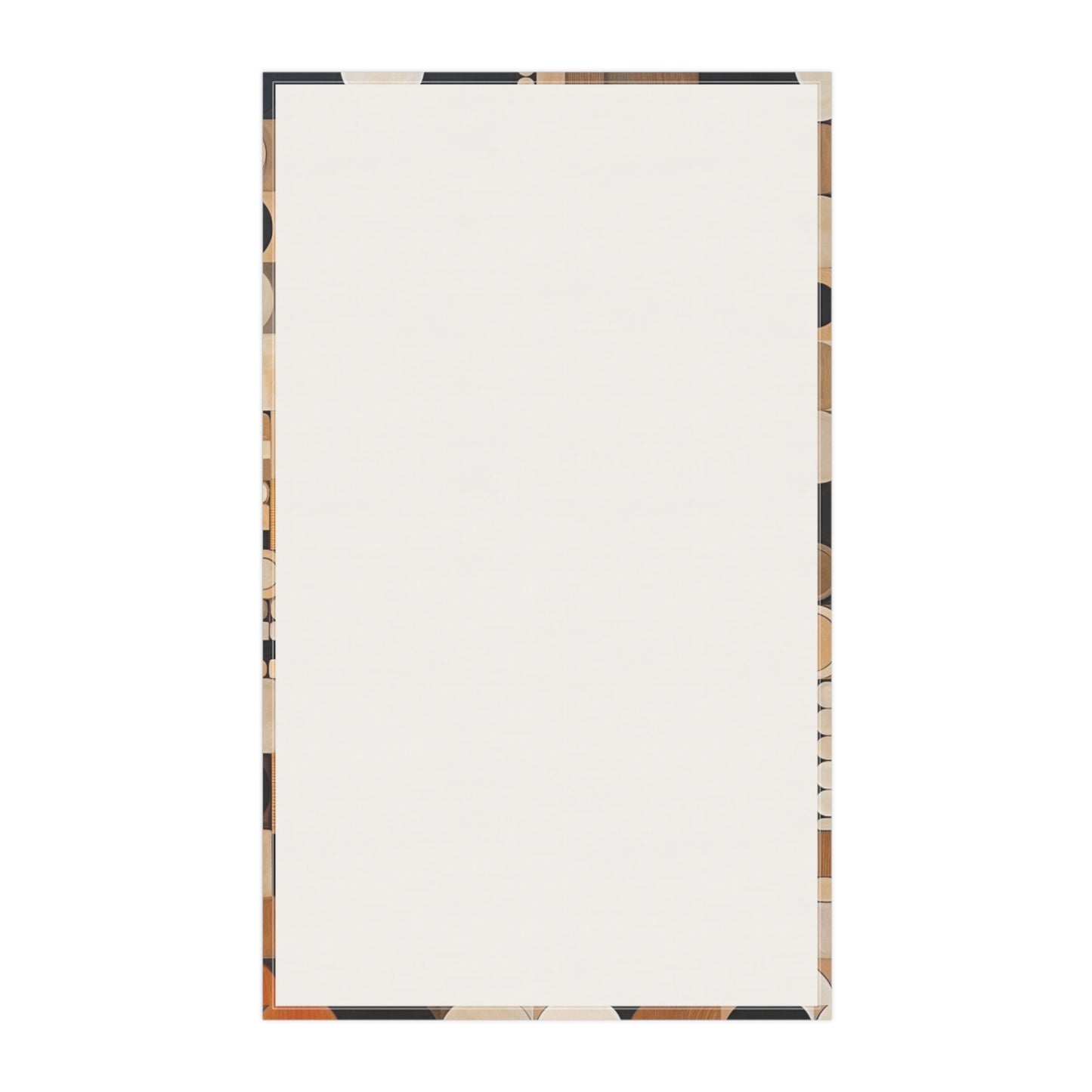 Modern Simplicity: Kitchen Towel with Geometric Elegance